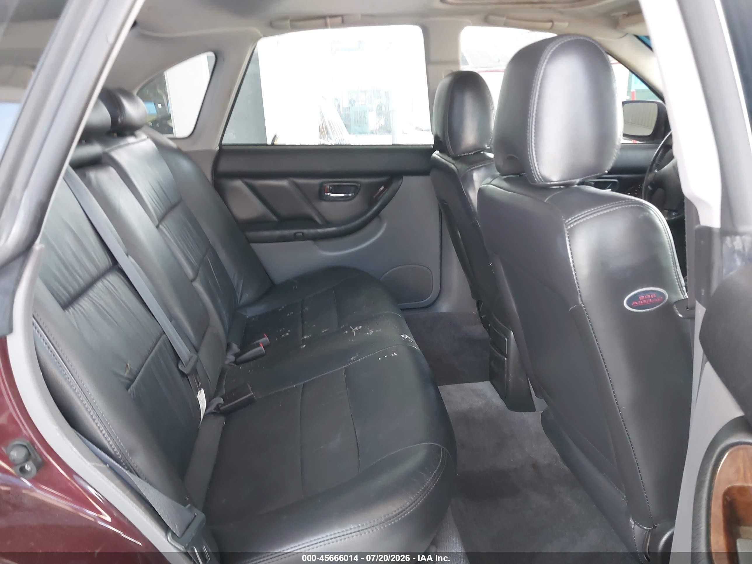 2000 Subaru Outback Limited Burgundy vin: 4S3BE6868Y7211150