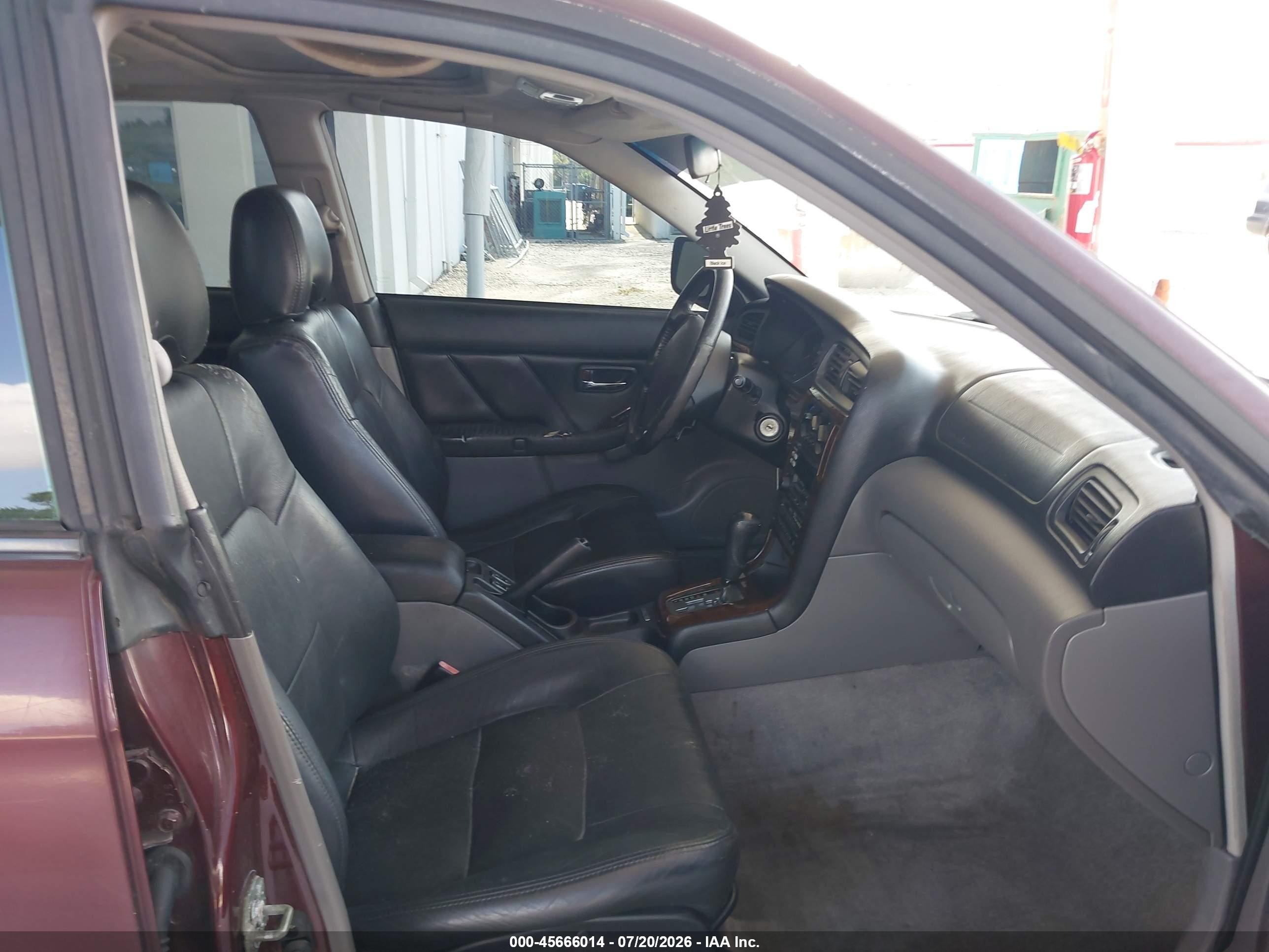 2000 Subaru Outback Limited Burgundy vin: 4S3BE6868Y7211150