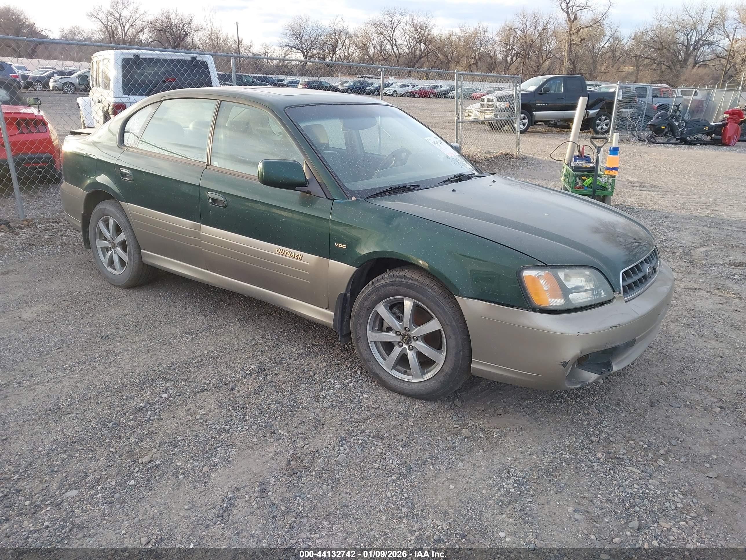 2003 Subaru Outback H6-3.0/h6-3.0 Vdc Green vin: 4S3BE896237200289