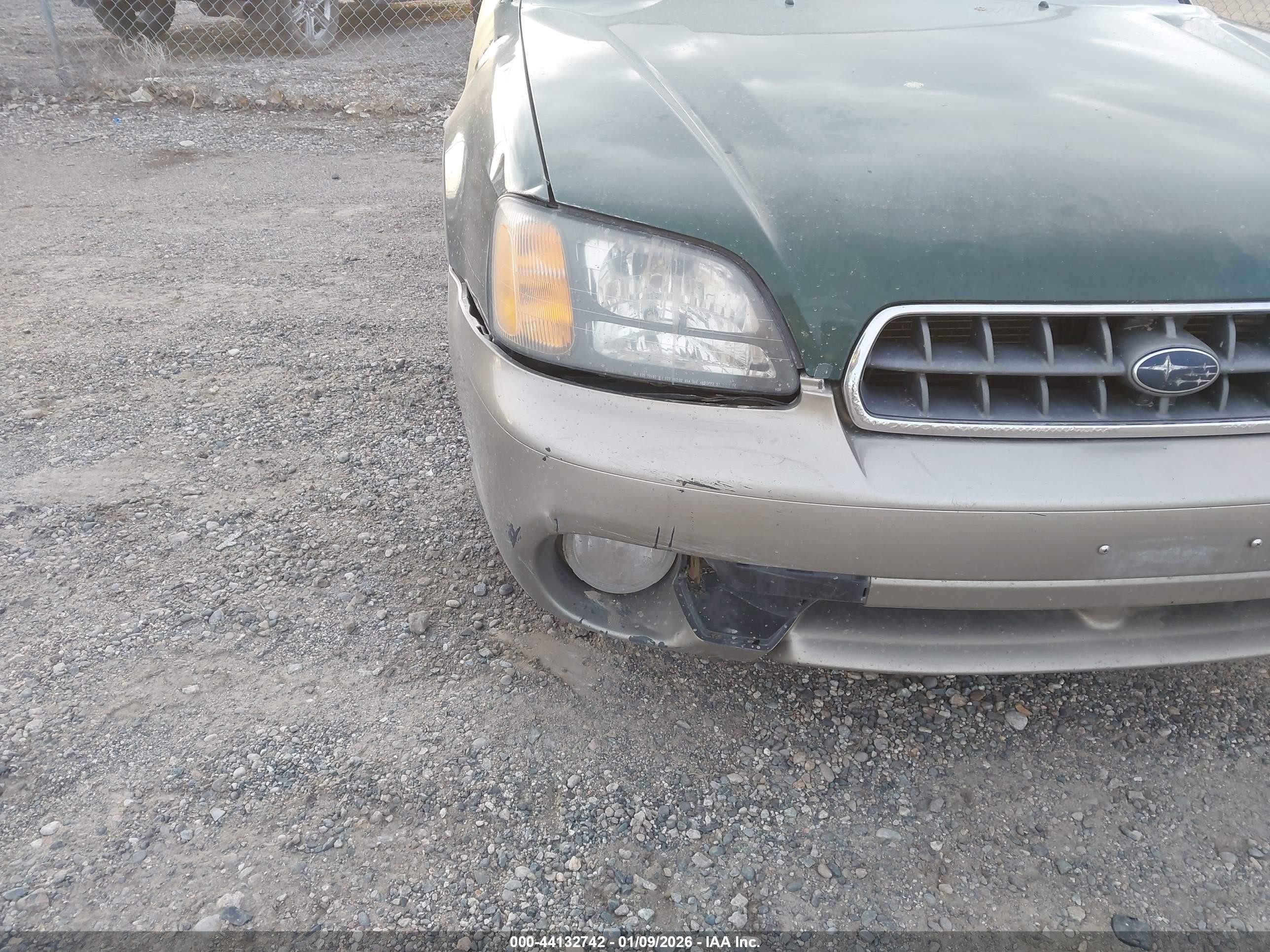 2003 Subaru Outback H6-3.0/h6-3.0 Vdc Green vin: 4S3BE896237200289