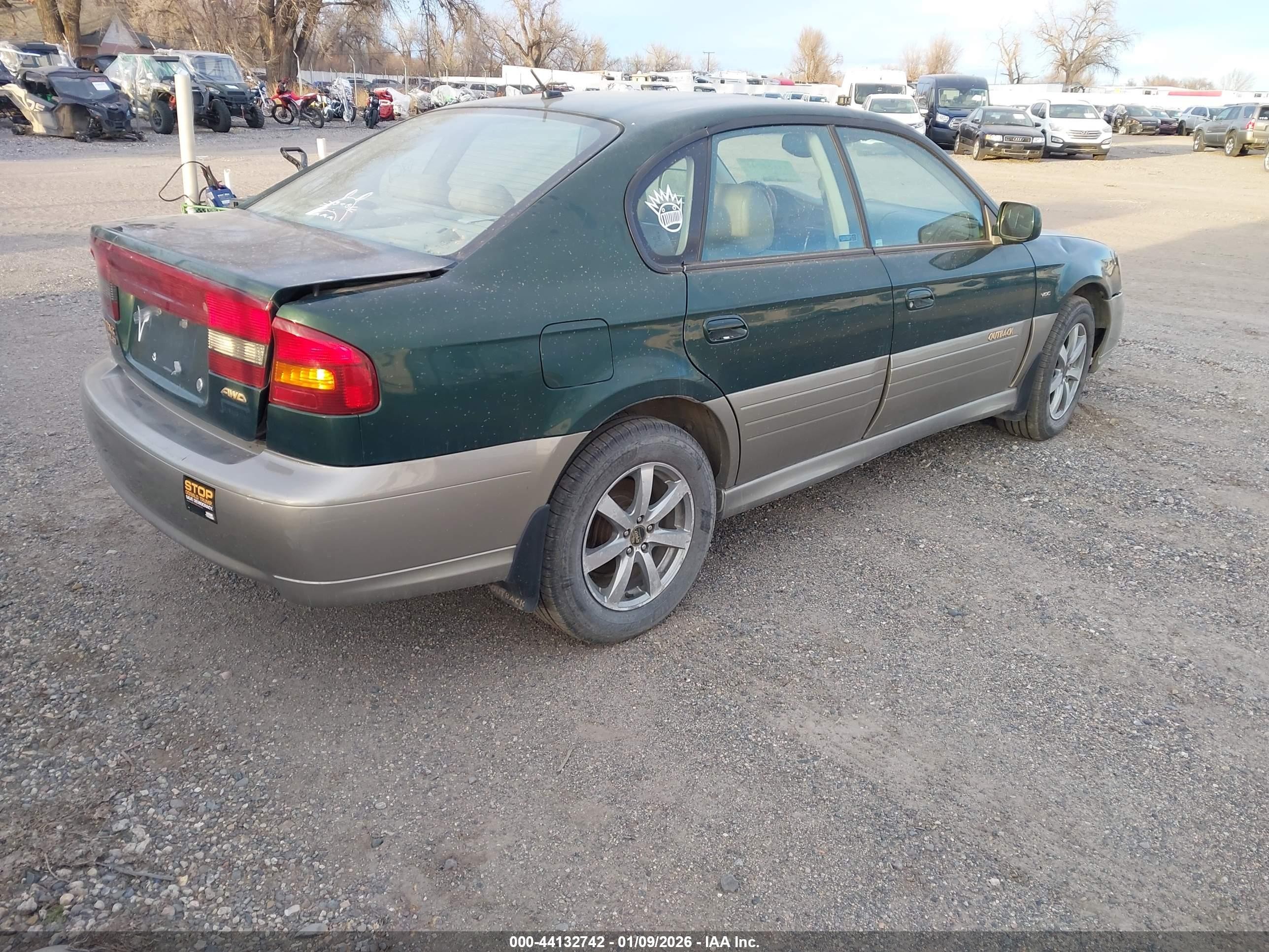 2003 Subaru Outback H6-3.0/h6-3.0 Vdc Green vin: 4S3BE896237200289