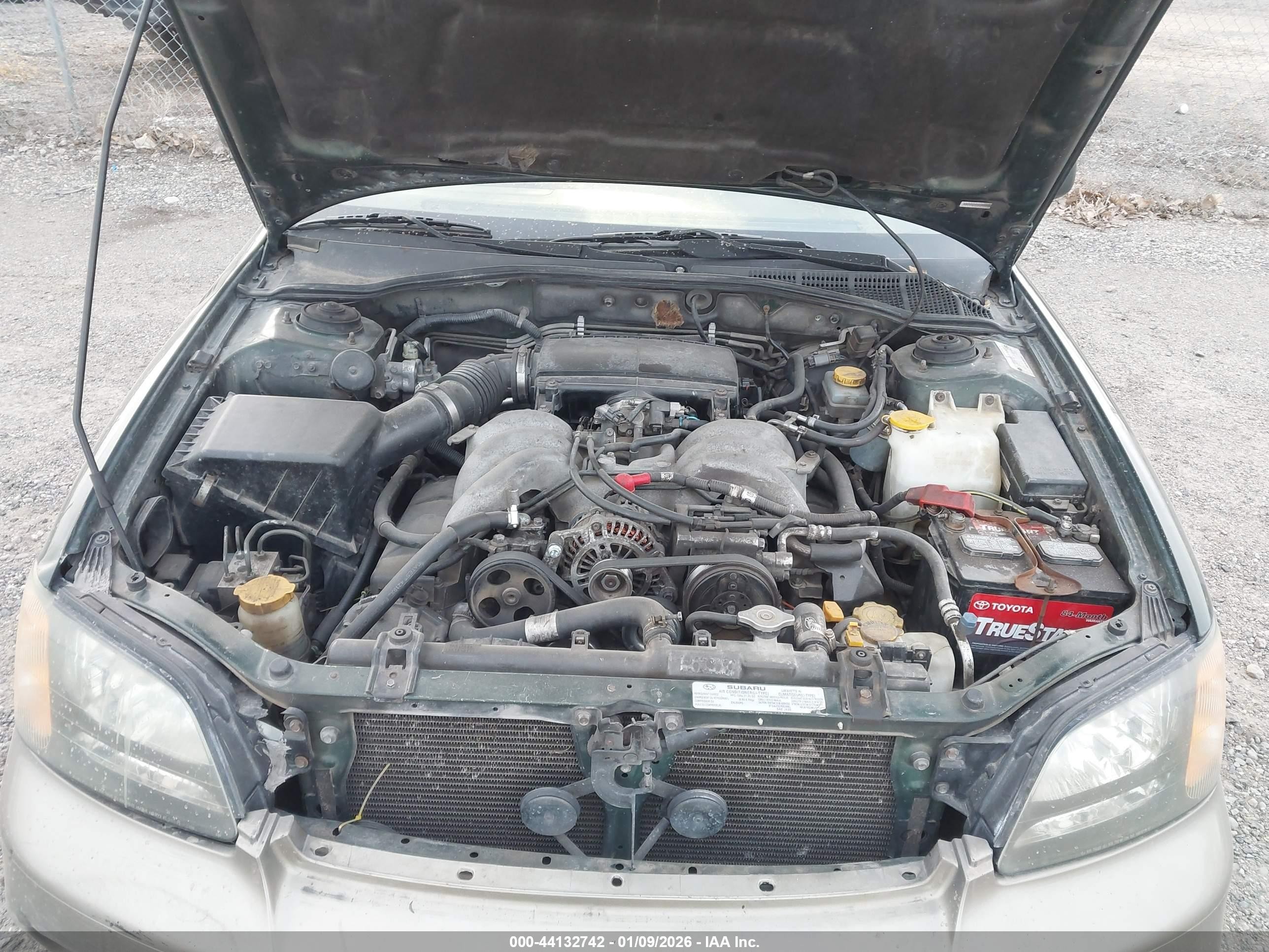 2003 Subaru Outback H6-3.0/h6-3.0 Vdc Green vin: 4S3BE896237200289
