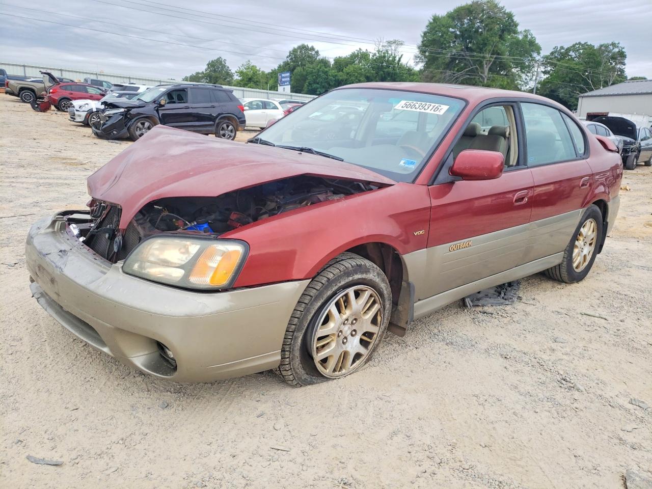 2003 Subaru Legacy Outback 3.0 H6 Maroon vin: 4S3BE896737209862