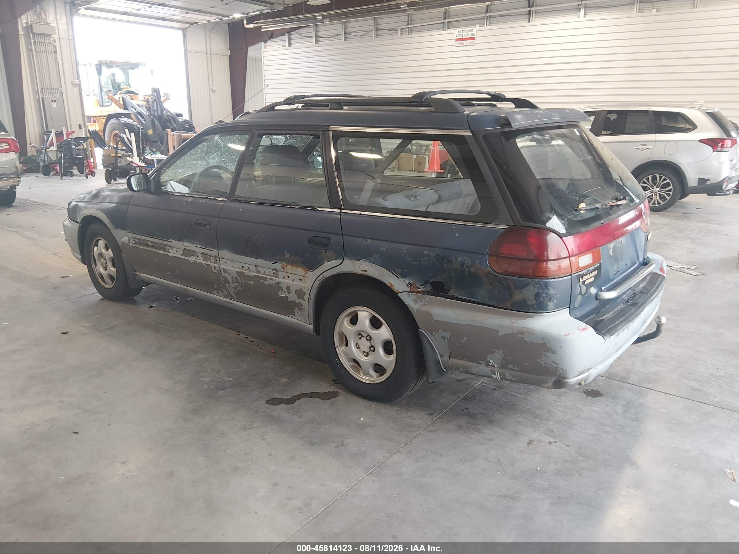 1996 Subaru Legacy Outback Blue vin: 4S3BG4850T6985316