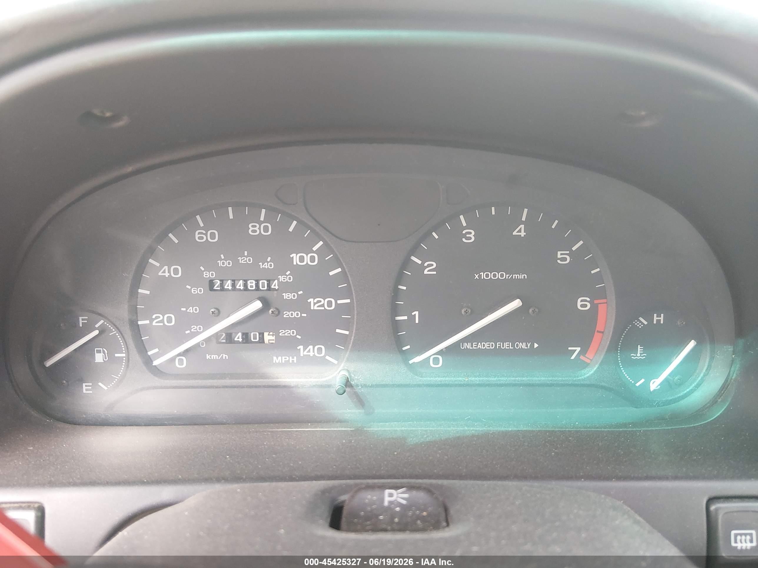 1996 Subaru Legacy Outback Red vin: 4S3BG4851T6380804
