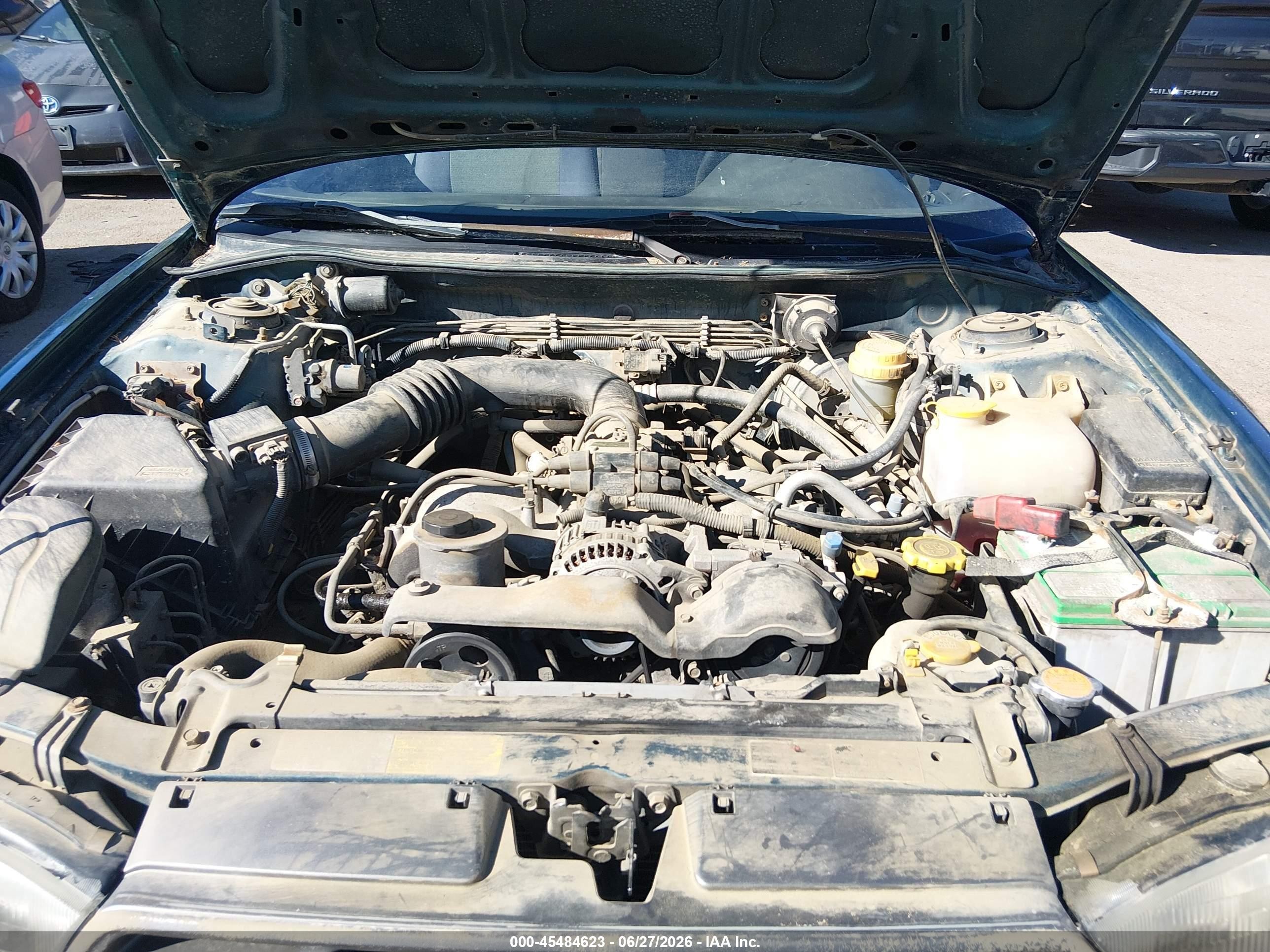 1996 Subaru Legacy Outback Зеленый vin: 4S3BG4857T6974121