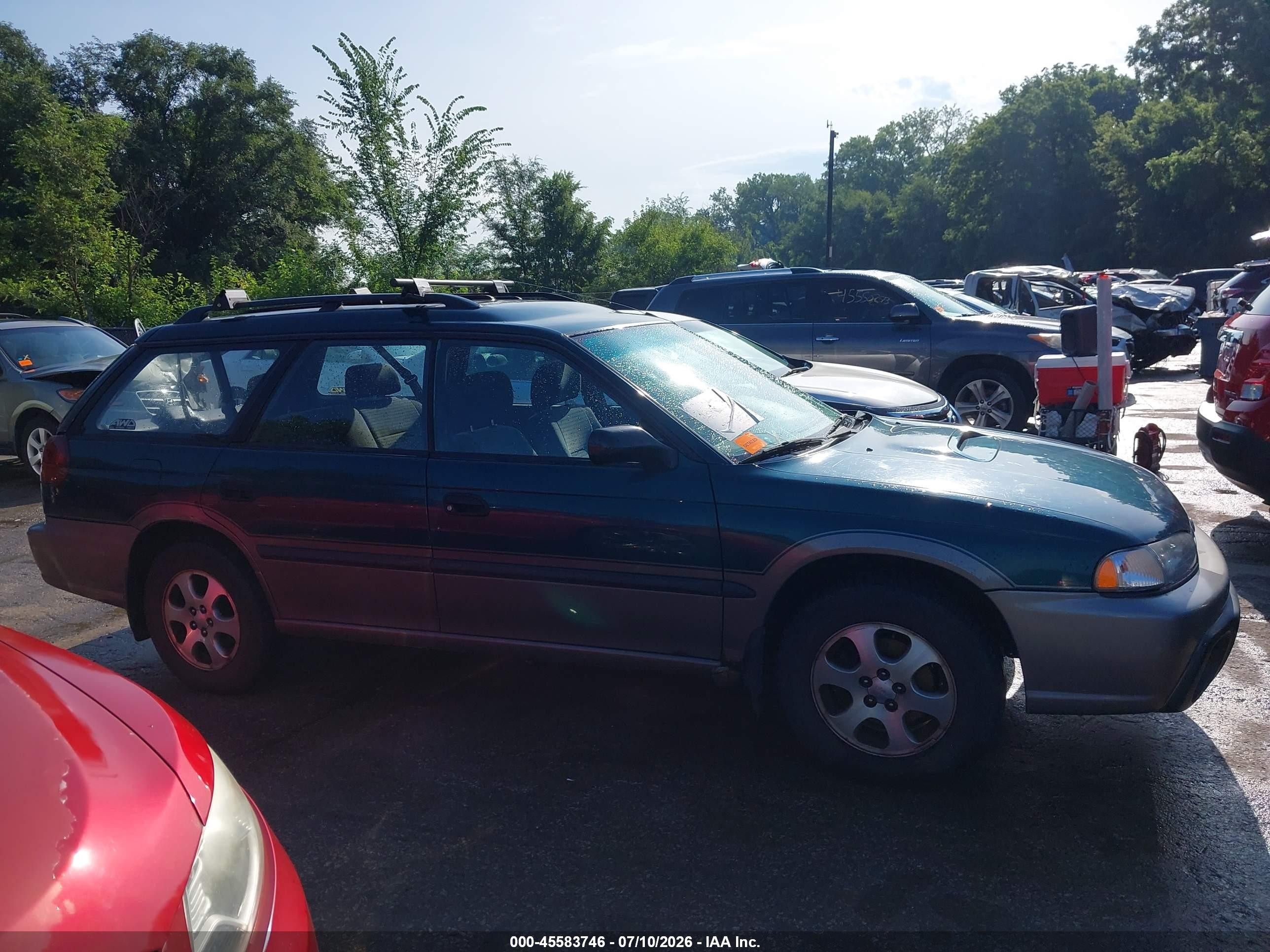 1999 Subaru Legacy 30th Ann. Outback Ltd./outback Green vin: 4S3BG6850X6653930