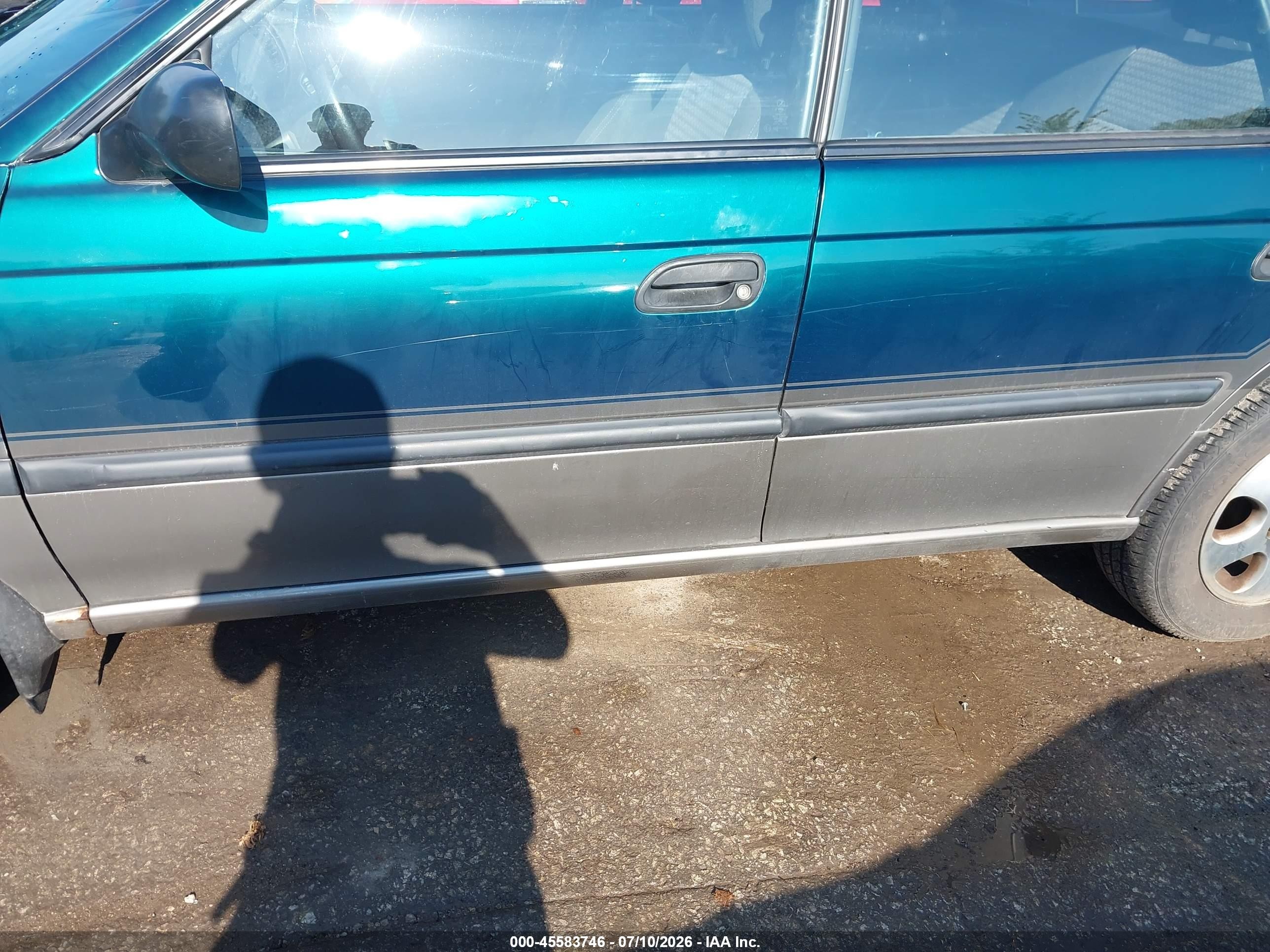 1999 Subaru Legacy 30th Ann. Outback Ltd./outback Green vin: 4S3BG6850X6653930