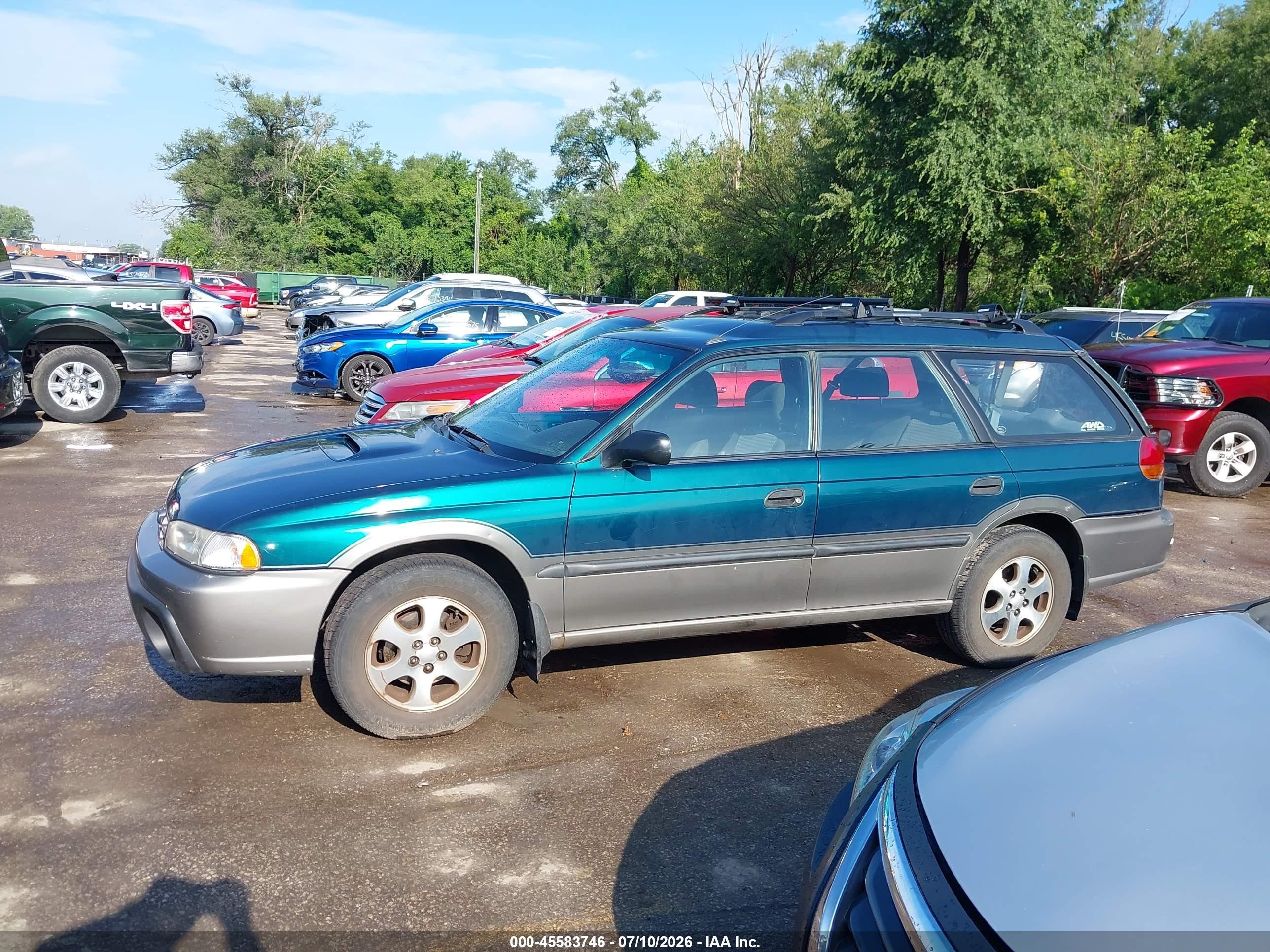 1999 Subaru Legacy 30th Ann. Outback Ltd./outback Green vin: 4S3BG6850X6653930