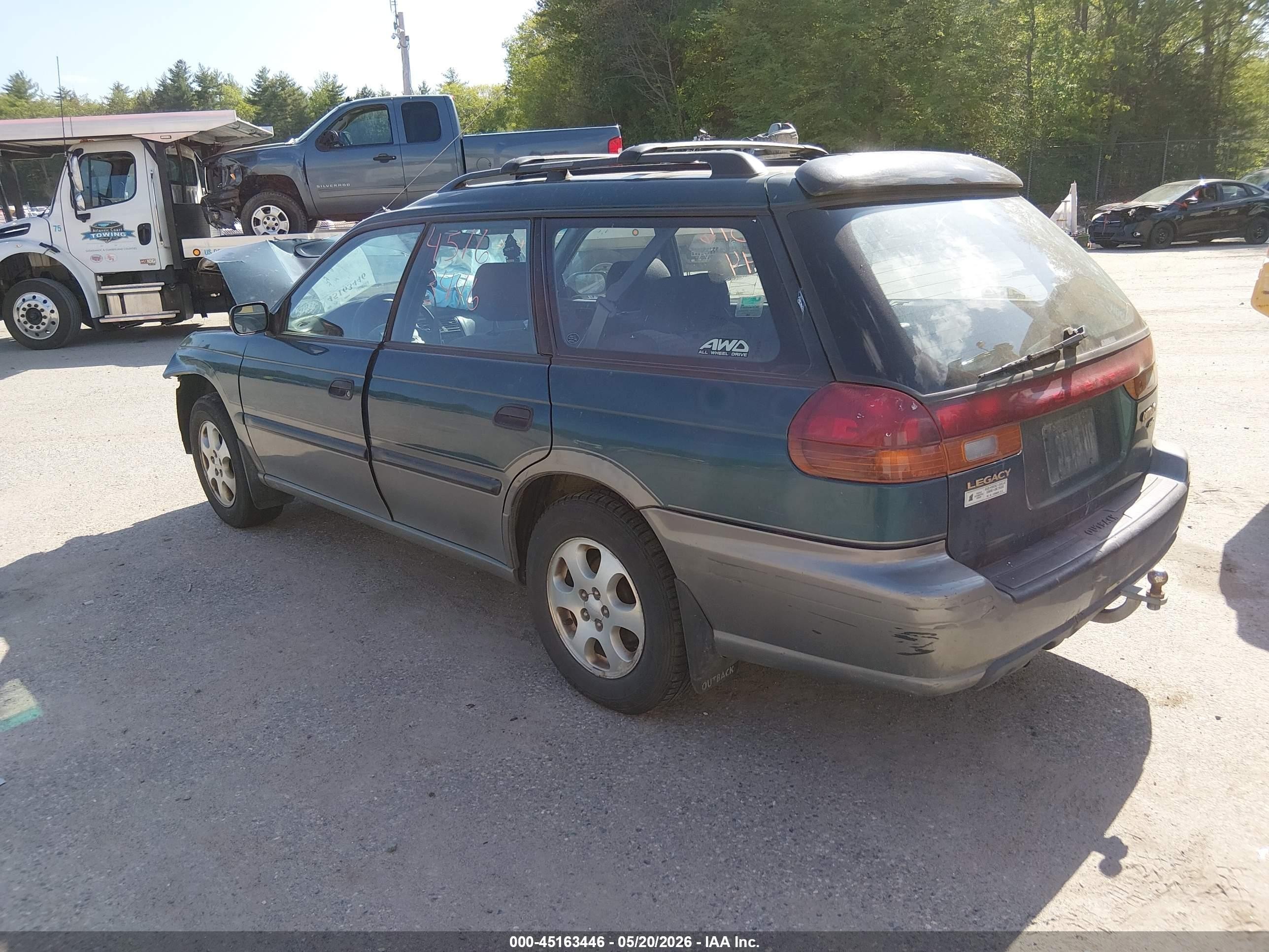 1999 Subaru Legacy 30th Ann. Outback Ltd./outback Green vin: 4S3BG6850X7615057