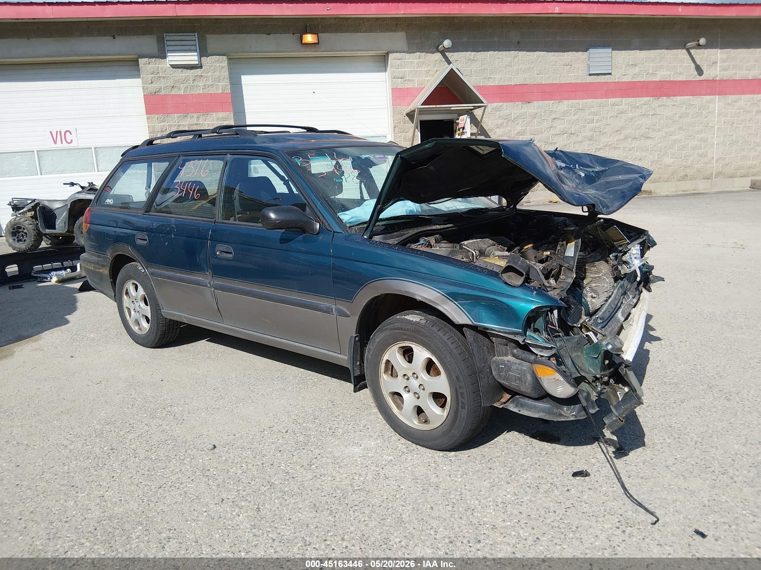 1999 Subaru Legacy 30th Ann. Outback Ltd./outback Green vin: 4S3BG6850X7615057