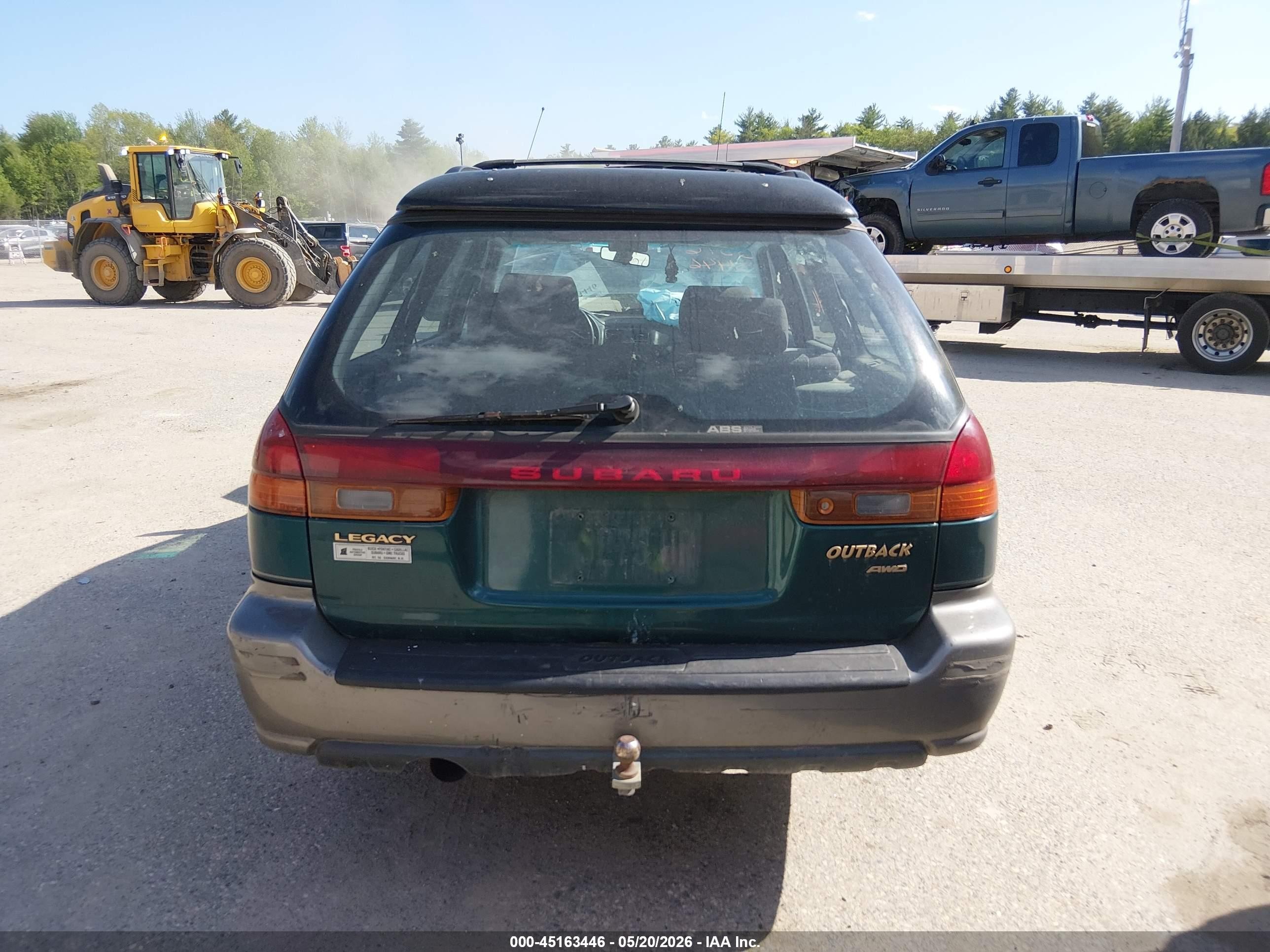 1999 Subaru Legacy 30th Ann. Outback Ltd./outback Green vin: 4S3BG6850X7615057