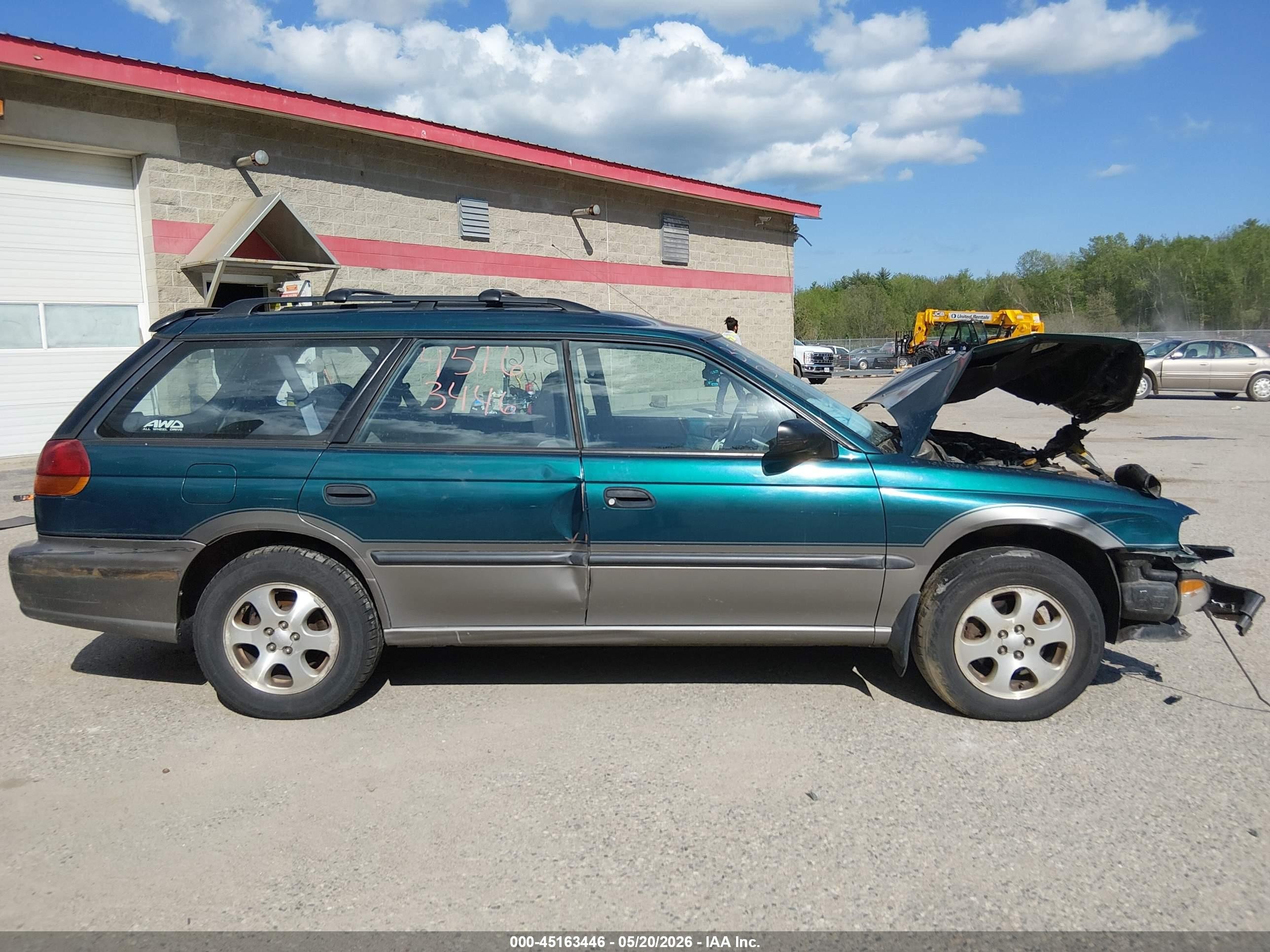 1999 Subaru Legacy 30th Ann. Outback Ltd./outback Green vin: 4S3BG6850X7615057