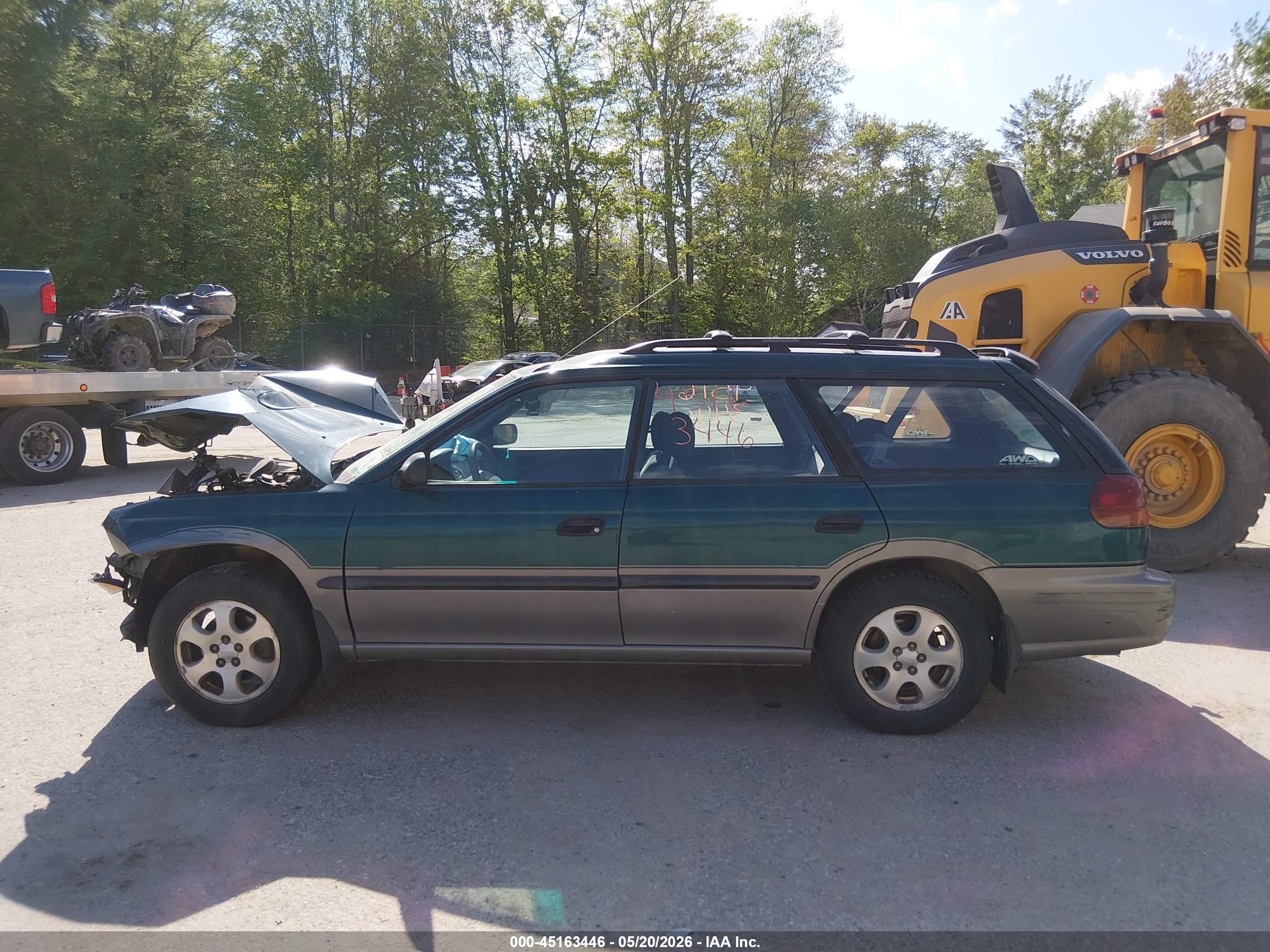 1999 Subaru Legacy 30th Ann. Outback Ltd./outback Green vin: 4S3BG6850X7615057