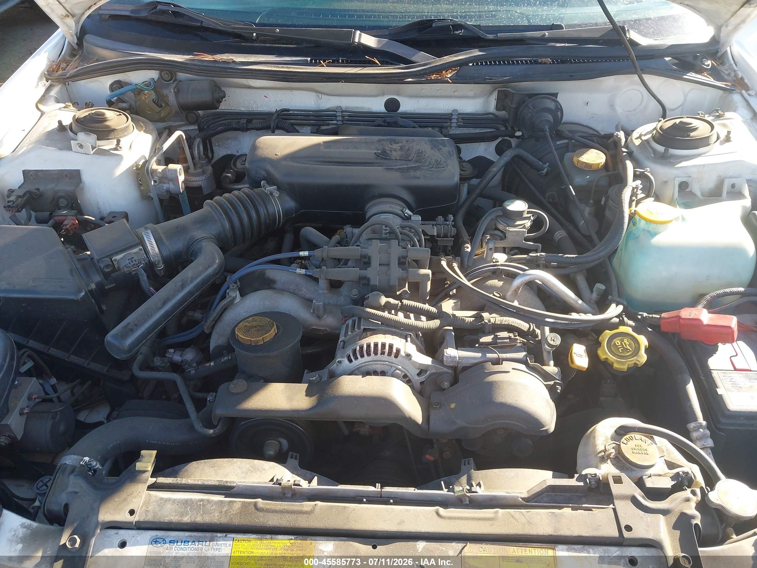 1999 Subaru Legacy 30th Ann. Outback Ltd./outback White vin: 4S3BG6851X7654658