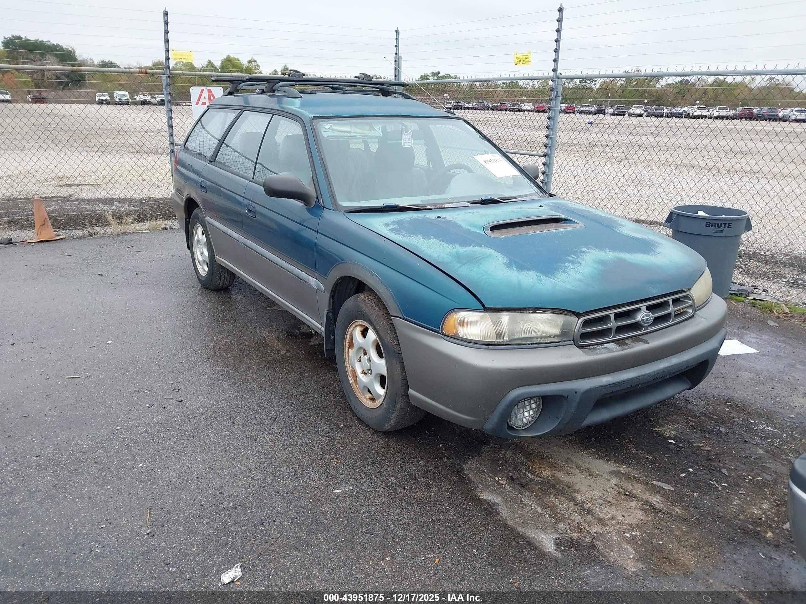 1997 Subaru Legacy Outback/outback Limited Green vin: 4S3BG6852V7608060
