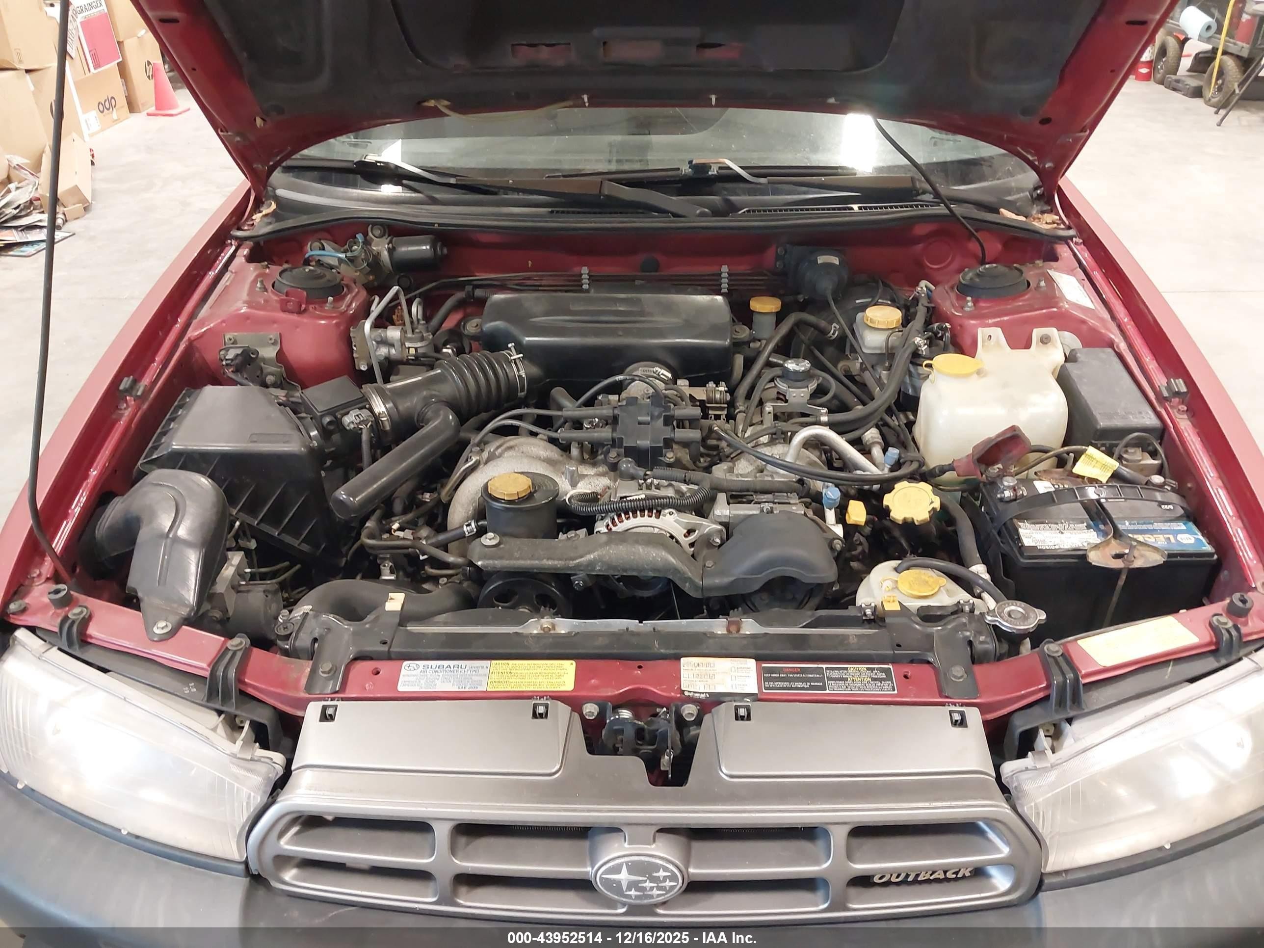 1998 Subaru Legacy Outback/outback Limited/outback Ltd 30th Ann Красный vin: 4S3BG6852W6614920
