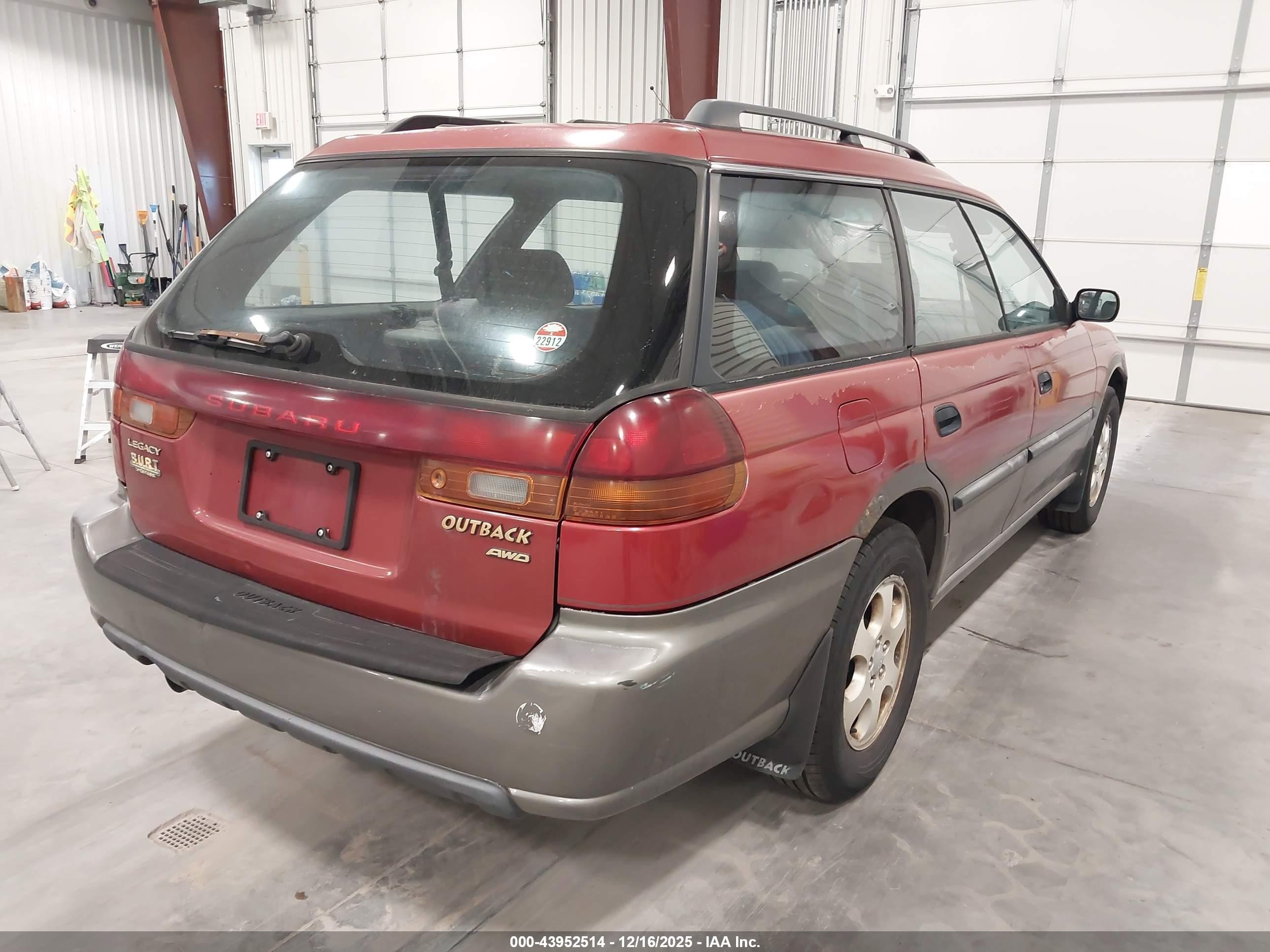 1998 Subaru Legacy Outback/outback Limited/outback Ltd 30th Ann Красный vin: 4S3BG6852W6614920