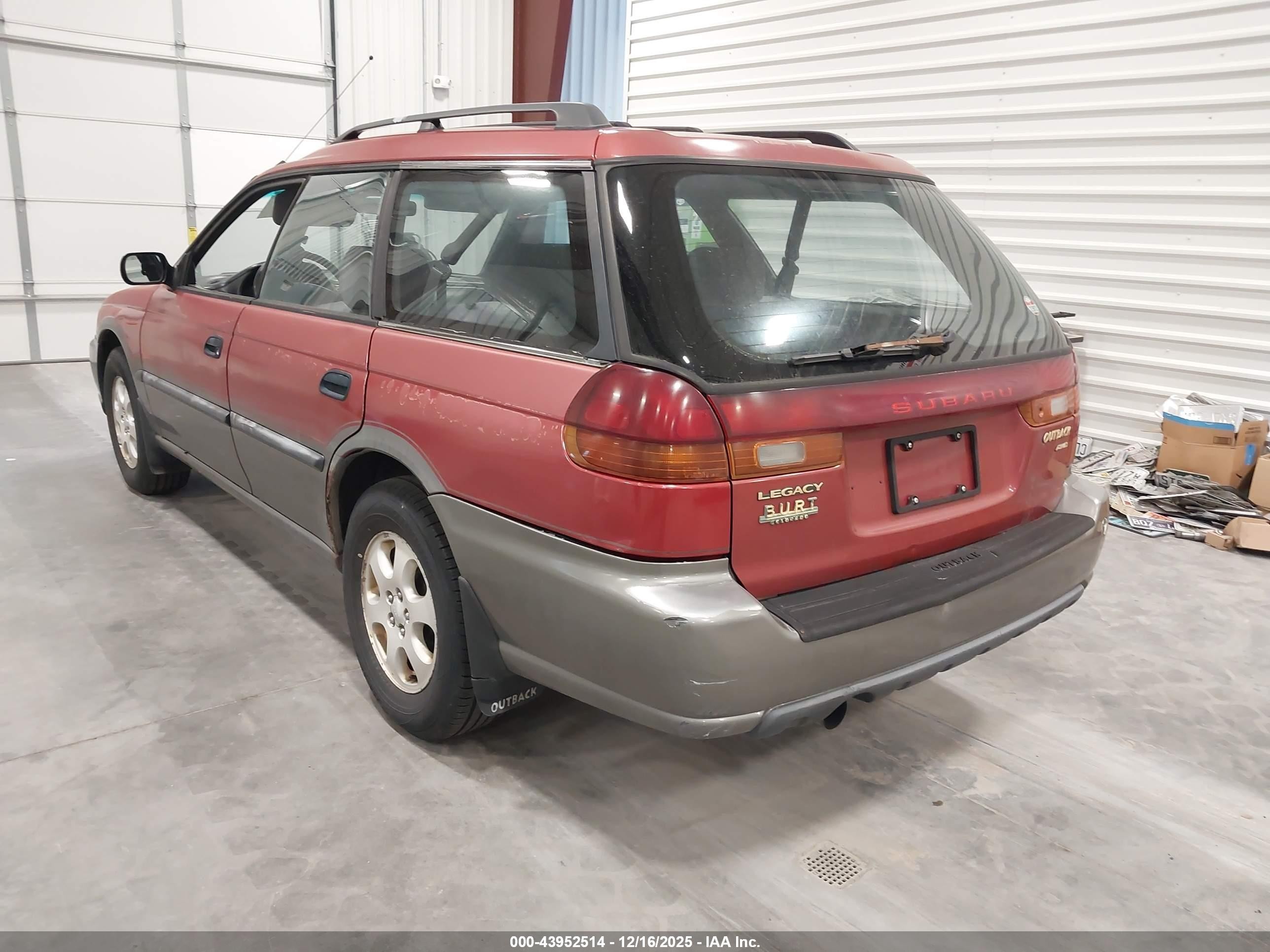 1998 Subaru Legacy Outback/outback Limited/outback Ltd 30th Ann Красный vin: 4S3BG6852W6614920