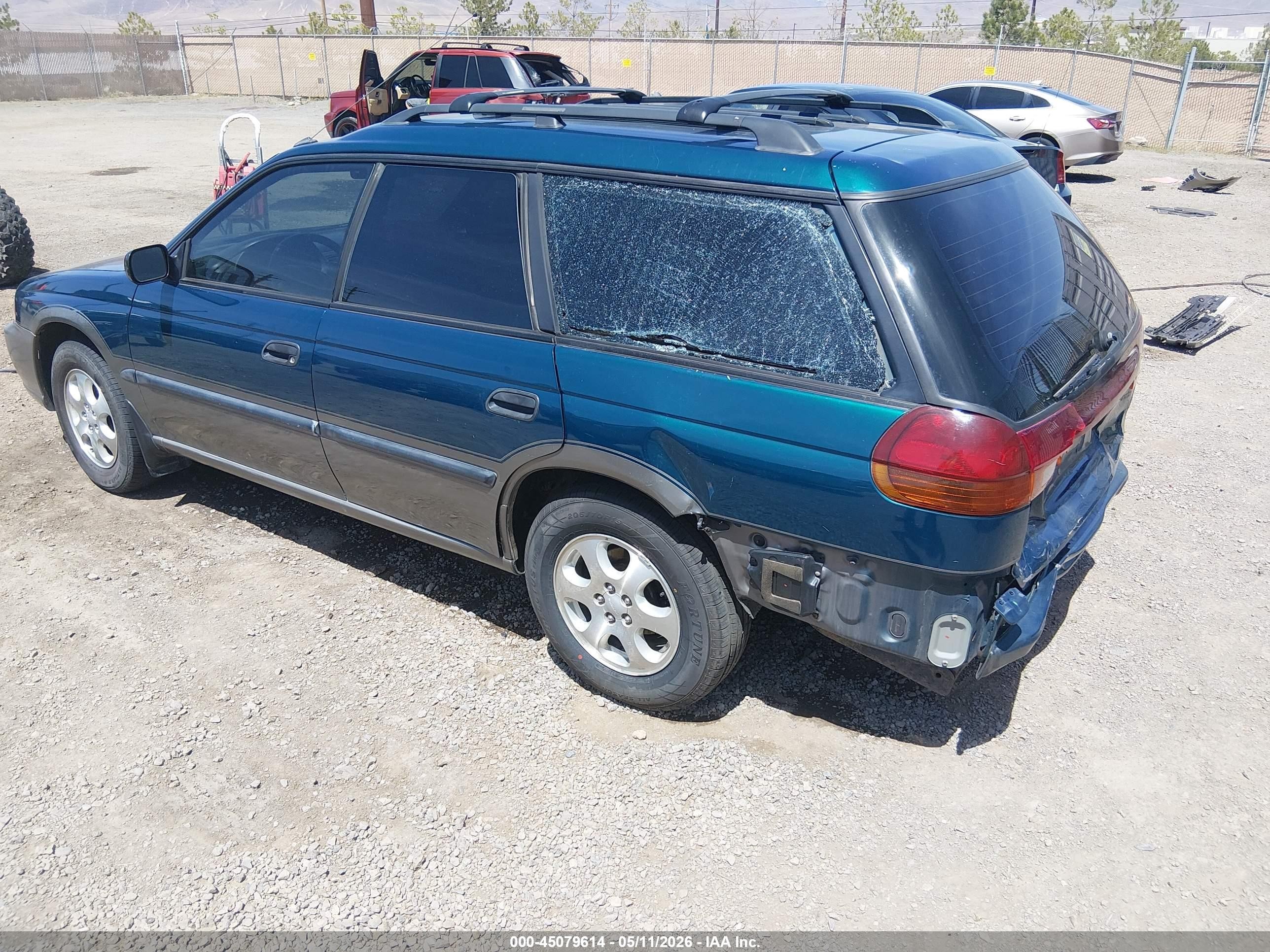 1998 Subaru Legacy Outback/outback Limited/outback Sport Бирюзовый vin: 4S3BG6852W7647989