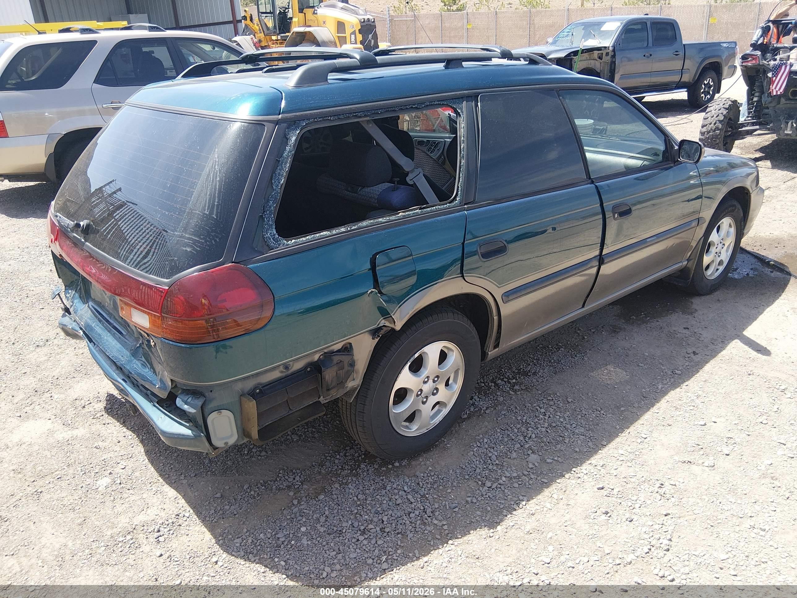 1998 Subaru Legacy Outback/outback Limited/outback Sport Бирюзовый vin: 4S3BG6852W7647989