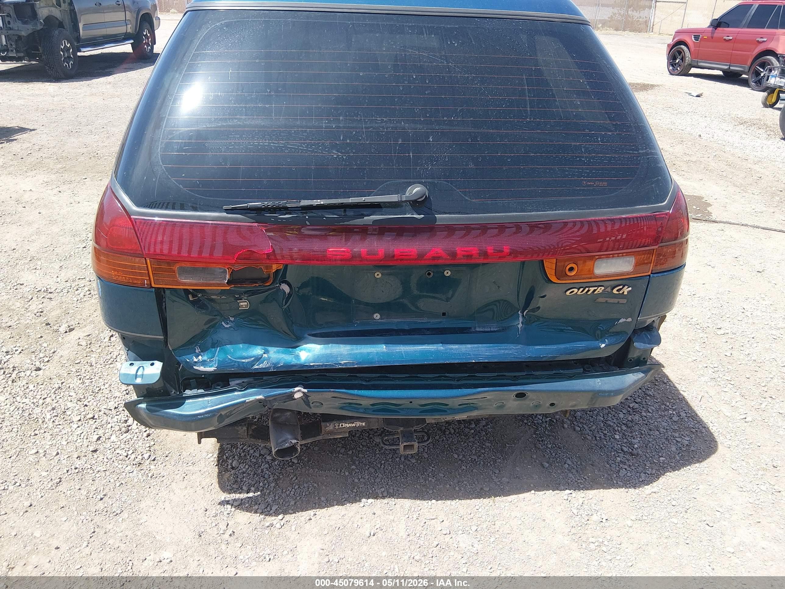 1998 Subaru Legacy Outback/outback Limited/outback Sport Бирюзовый vin: 4S3BG6852W7647989