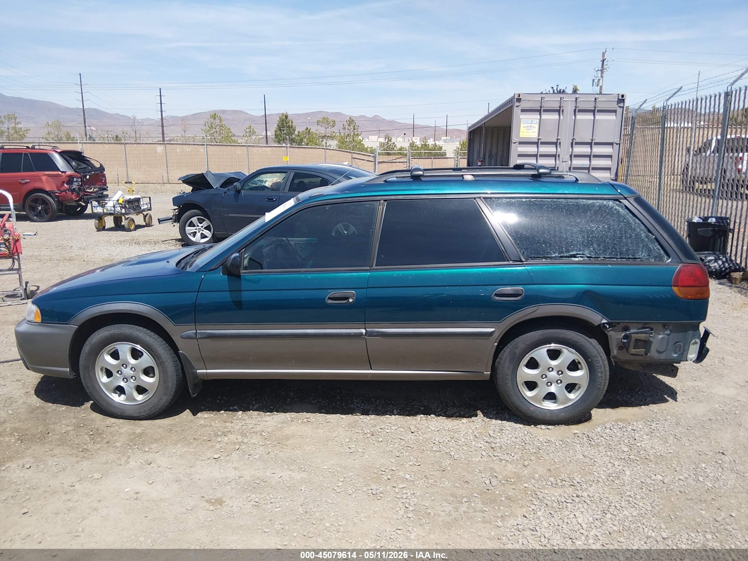 1998 Subaru Legacy Outback/outback Limited/outback Sport Бирюзовый vin: 4S3BG6852W7647989