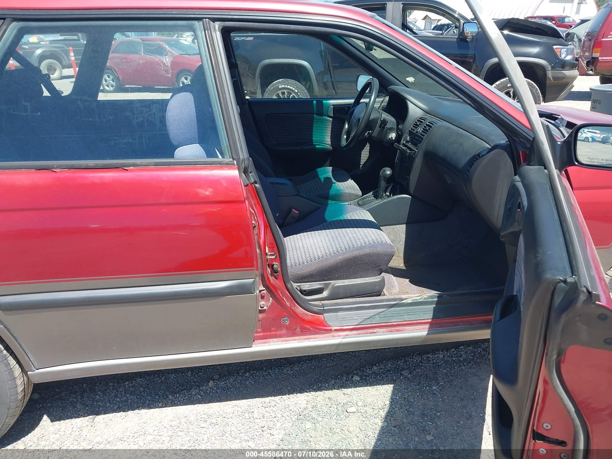 1998 Subaru Legacy Outback/outback Limited/outback Sport Red vin: 4S3BG6852W7654490
