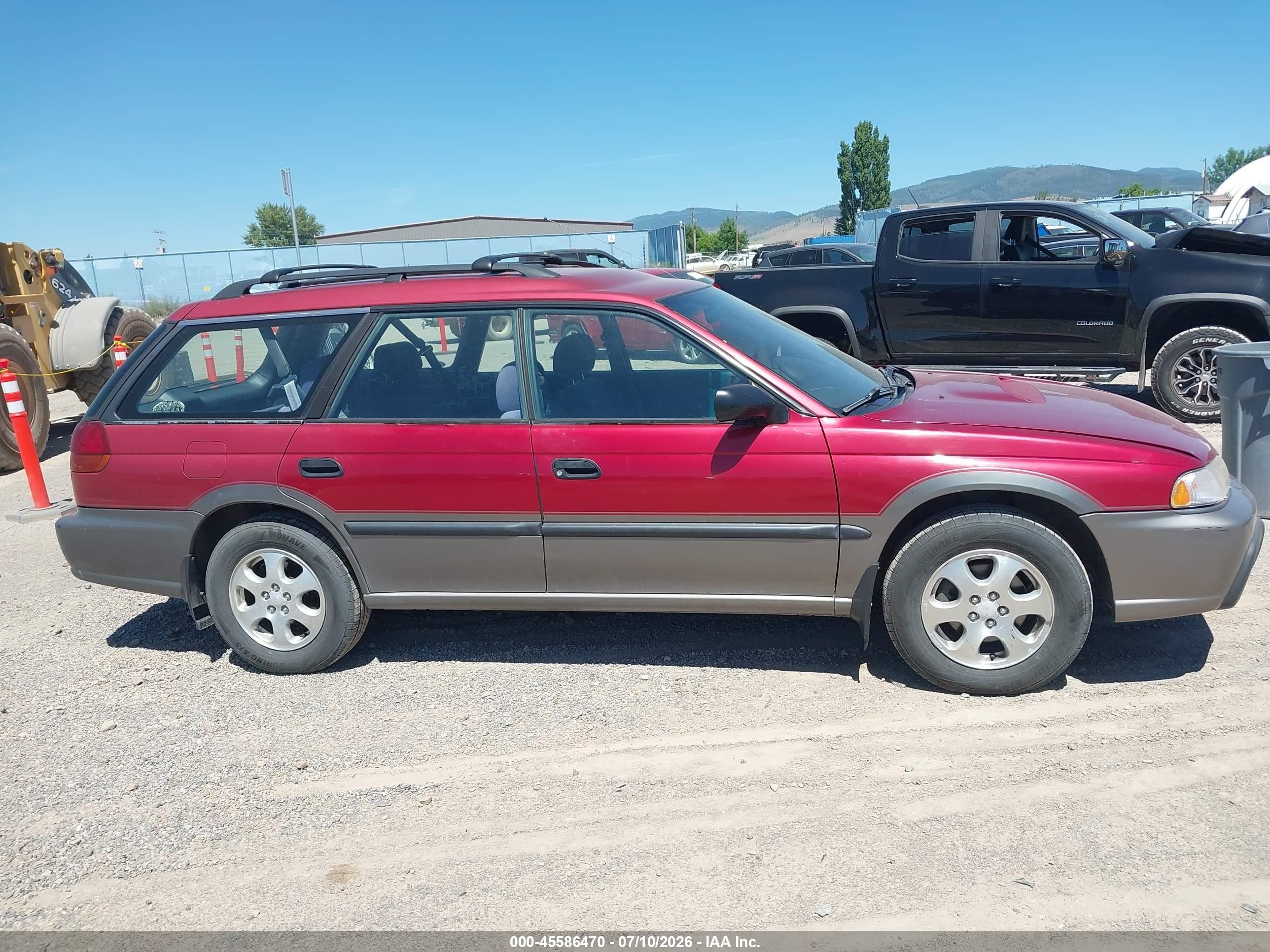 1998 Subaru Legacy Outback/outback Limited/outback Sport Red vin: 4S3BG6852W7654490