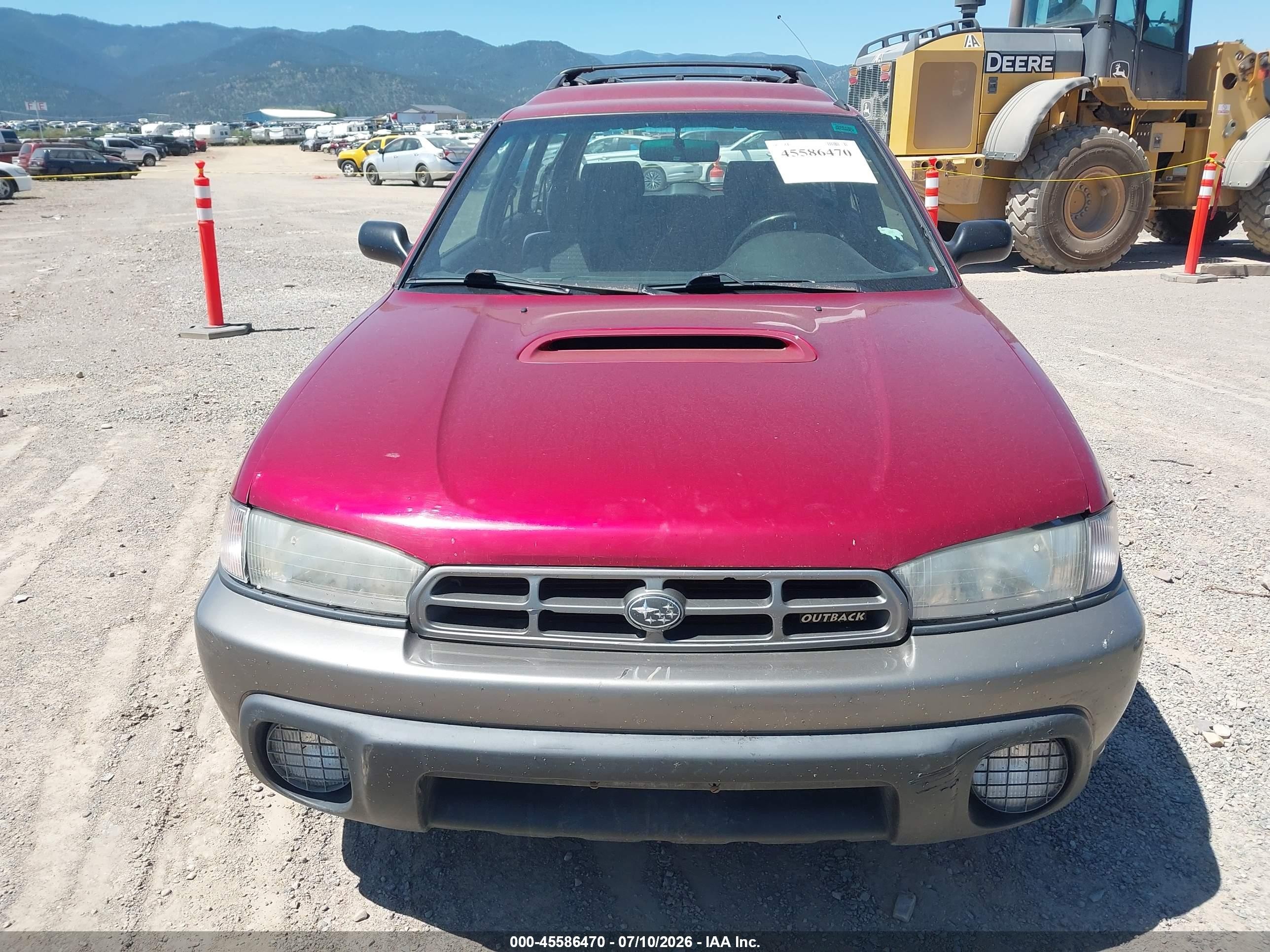 1998 Subaru Legacy Outback/outback Limited/outback Sport Red vin: 4S3BG6852W7654490