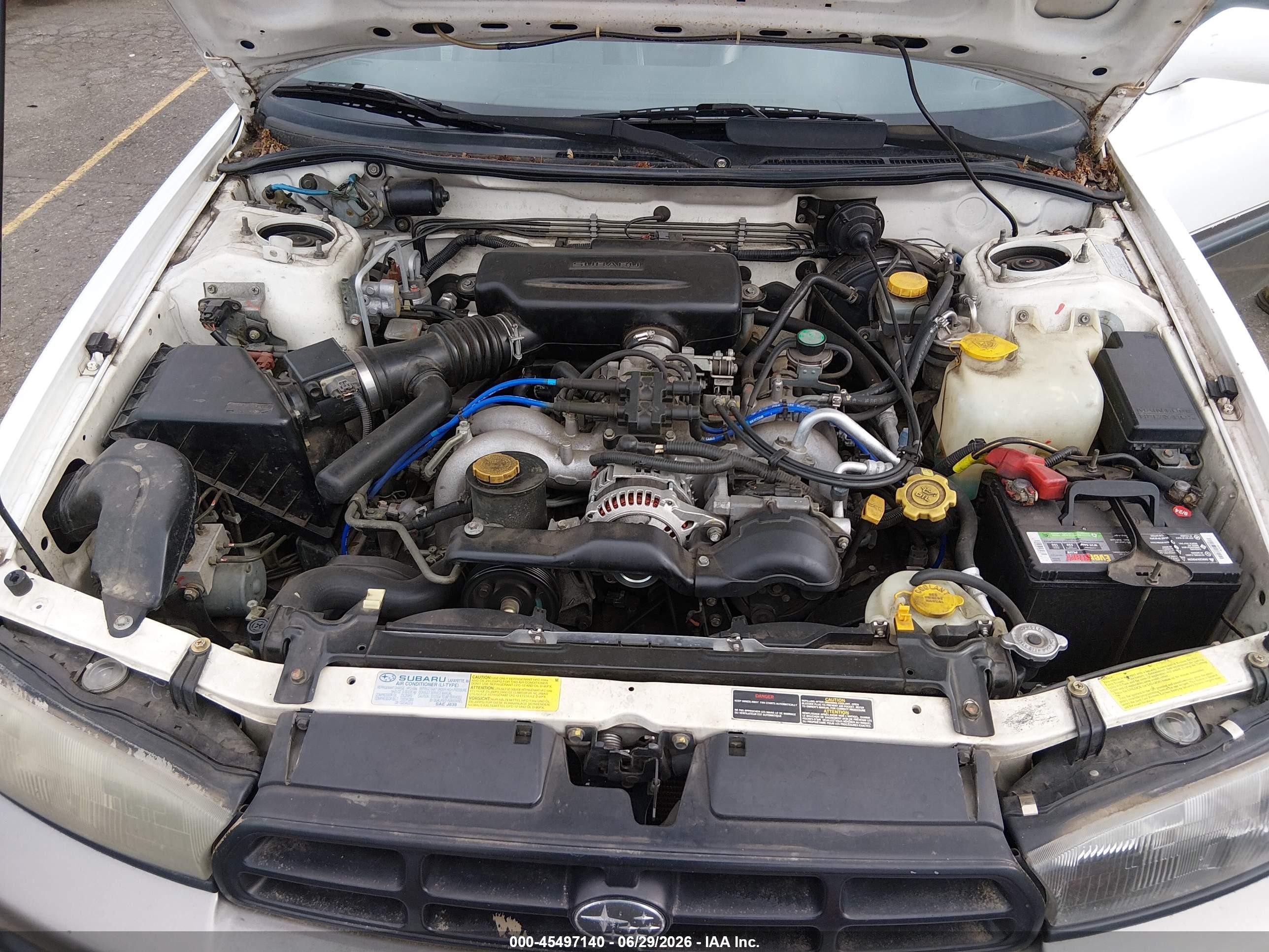 1998 Subaru Legacy Outback/outback Limited/outback Sport White vin: 4S3BG6853W7608327