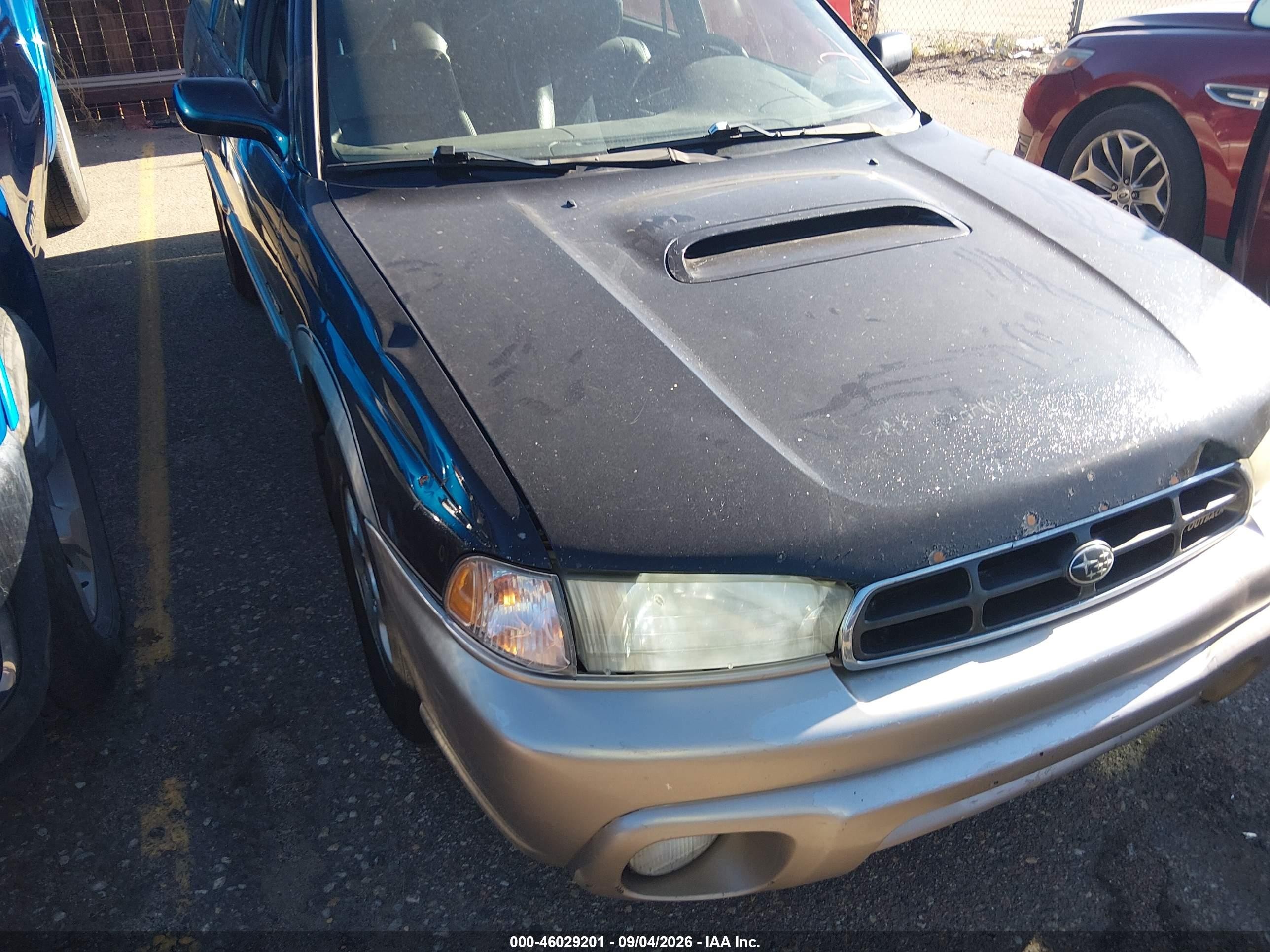 1998 Subaru Legacy Outback/outback Limited/outback Sport Black vin: 4S3BG6853W7652327