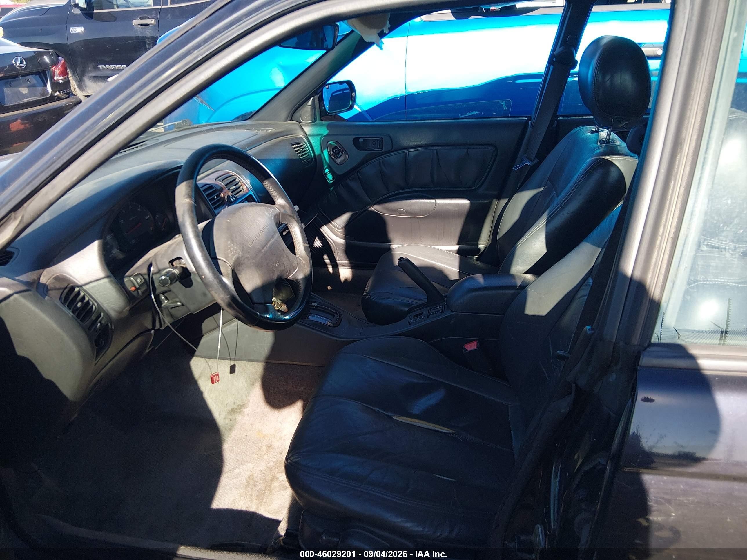 1998 Subaru Legacy Outback/outback Limited/outback Sport Black vin: 4S3BG6853W7652327