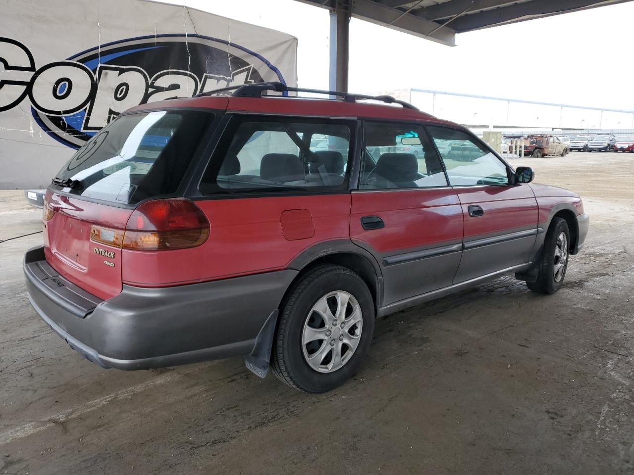 1999 Subaru Legacy Outback Red vin: 4S3BG6853X6610263