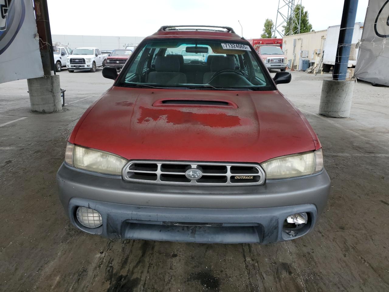 1999 Subaru Legacy Outback Red vin: 4S3BG6853X6610263