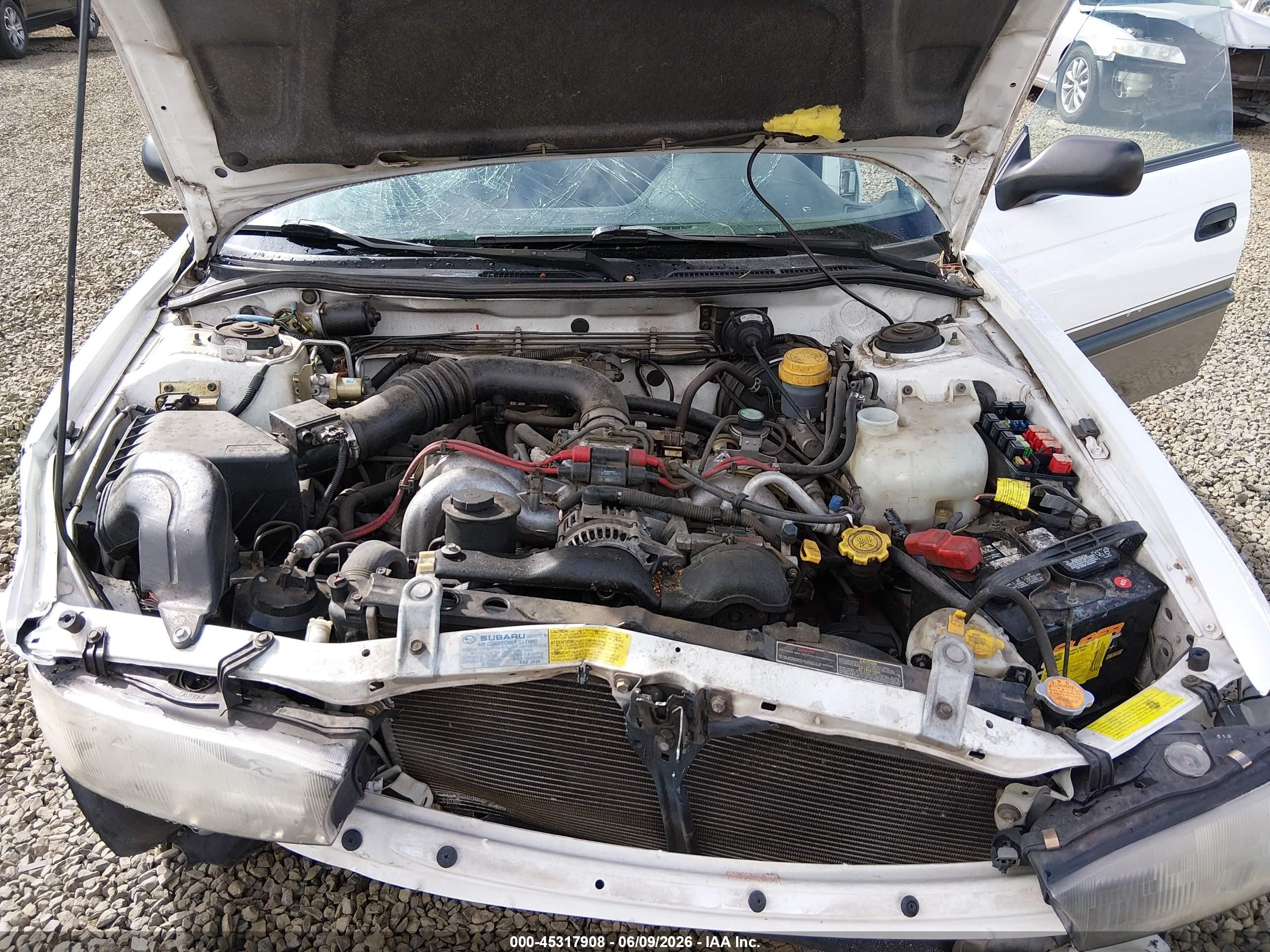1996 Subaru Legacy Outback White vin: 4S3BG6854T7388692