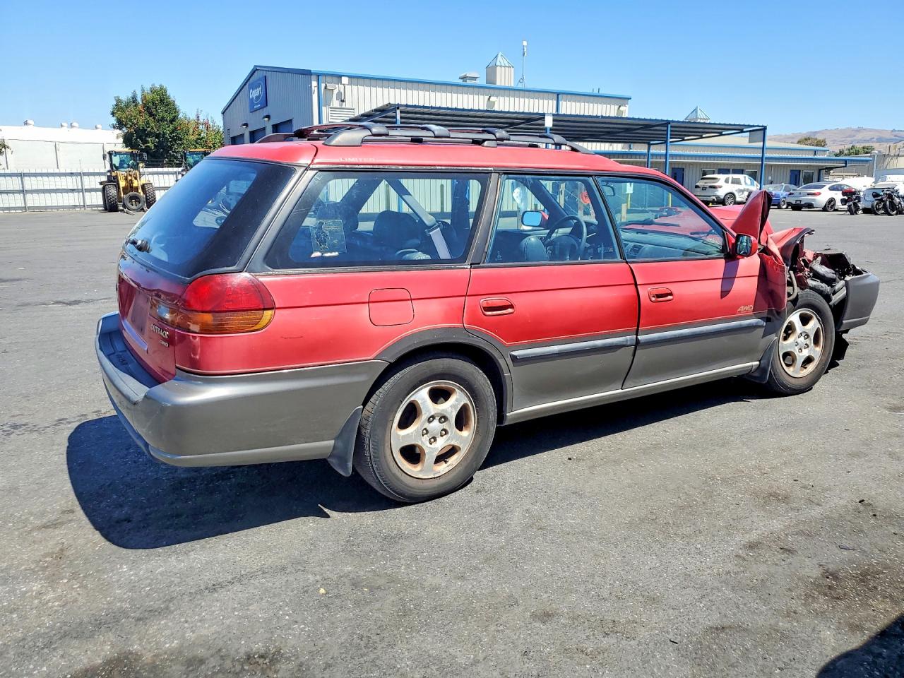 1997 Subaru Legacy Outback Red vin: 4S3BG6854V7652027