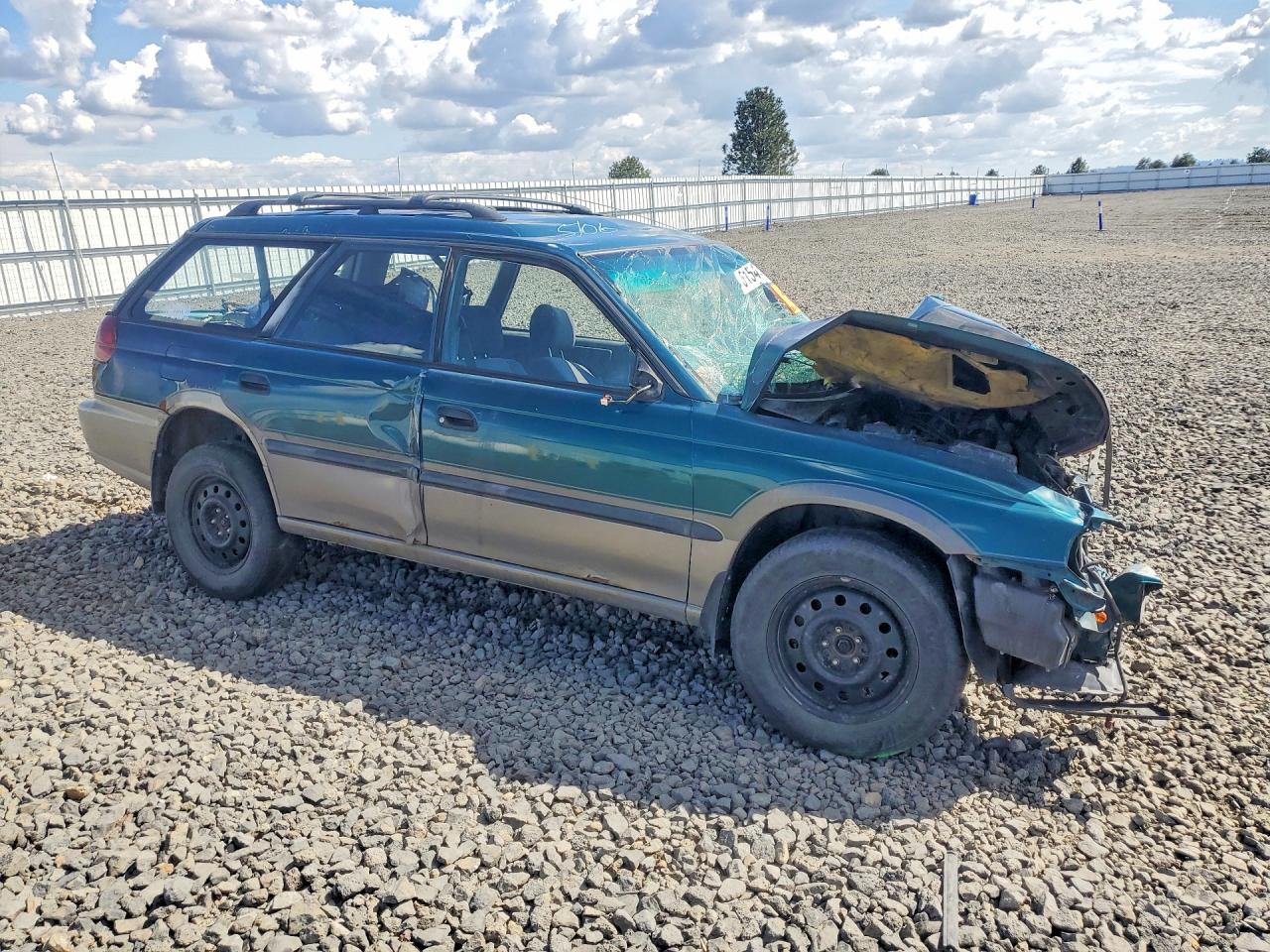 1996 Subaru Legacy Outback Green vin: 4S3BG6855T7378639