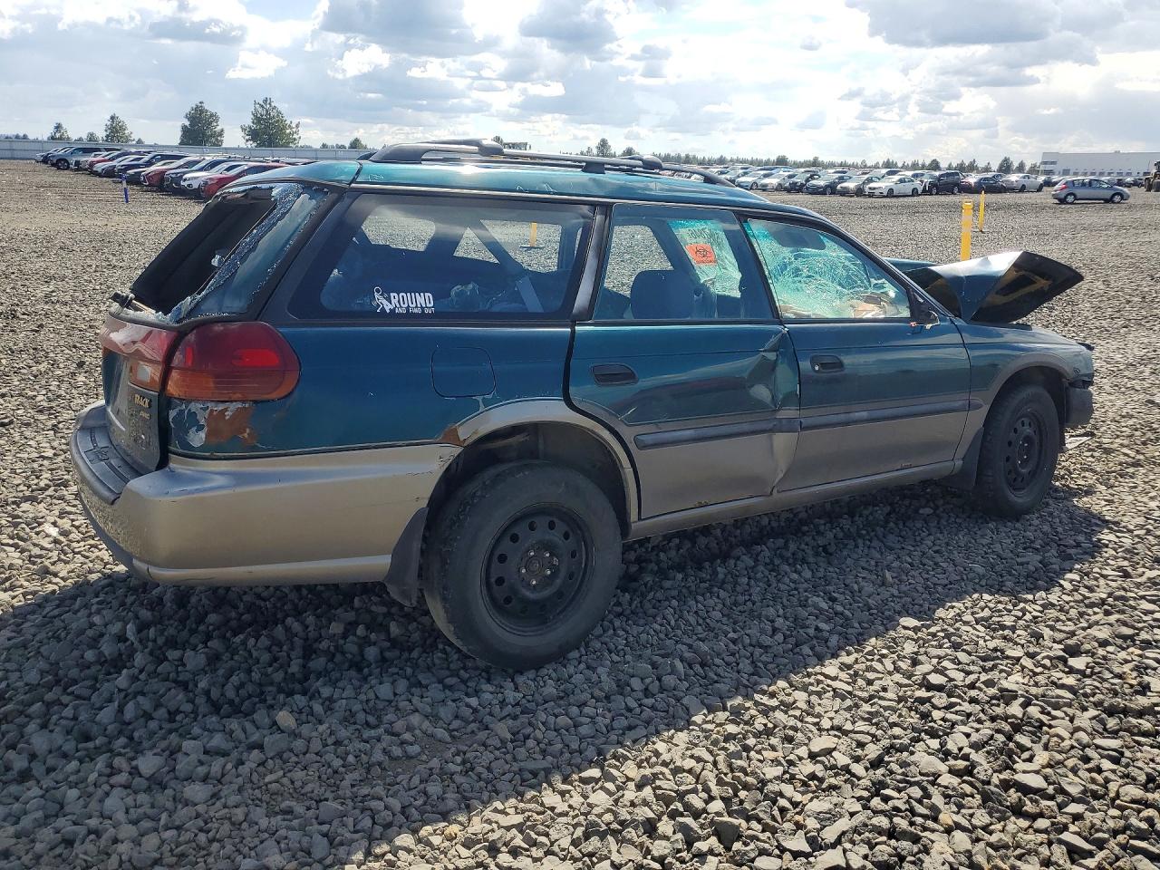 1996 Subaru Legacy Outback Green vin: 4S3BG6855T7378639