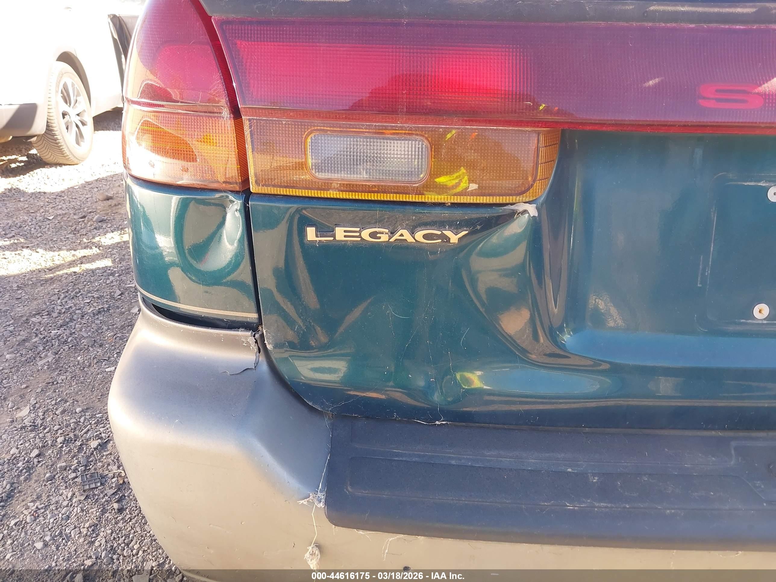 1998 Subaru Legacy Outback/outback Limited/outback Sport Green vin: 4S3BG6855W6637981