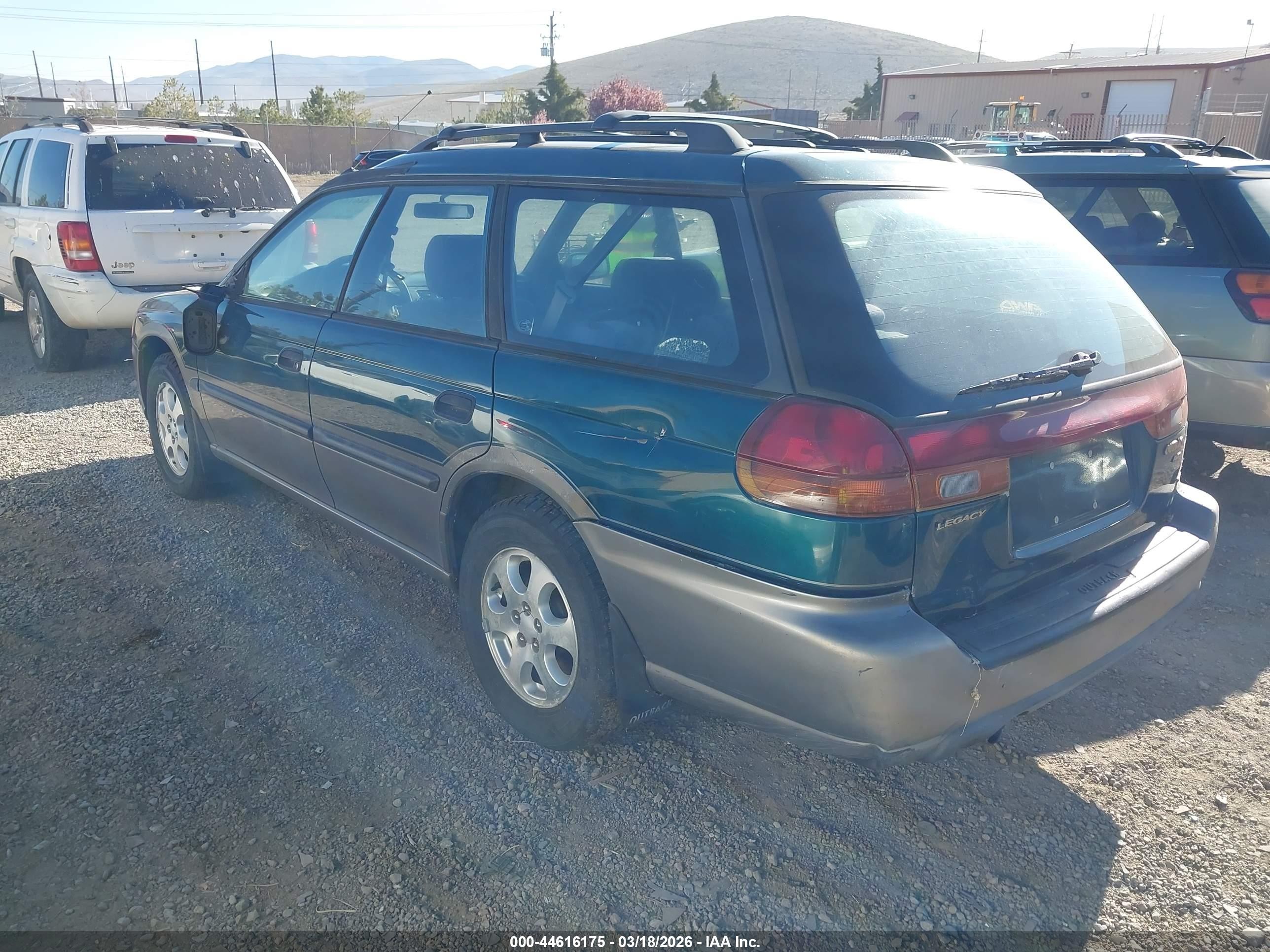 1998 Subaru Legacy Outback/outback Limited/outback Sport Green vin: 4S3BG6855W6637981