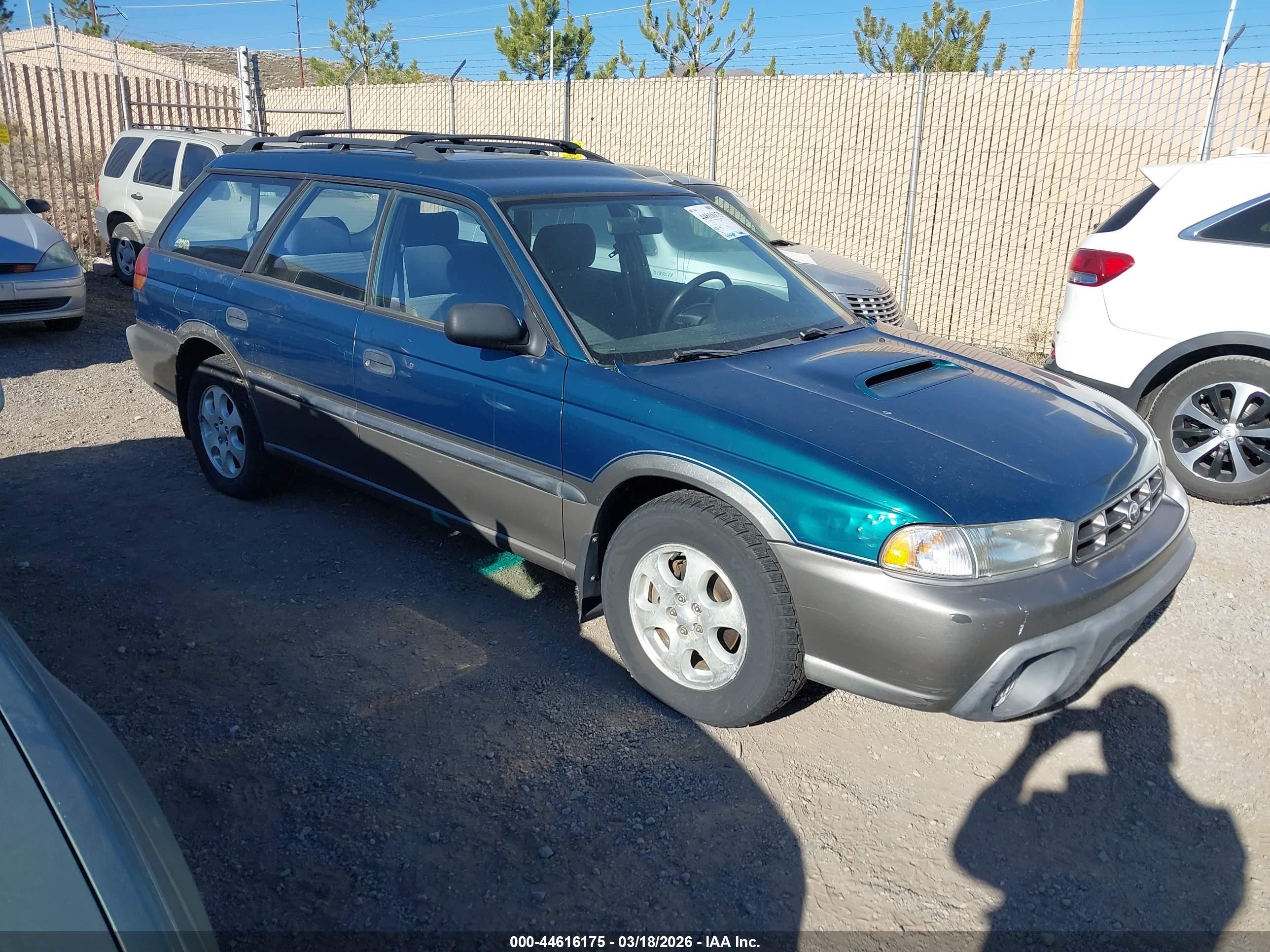 1998 Subaru Legacy Outback/outback Limited/outback Sport Green vin: 4S3BG6855W6637981