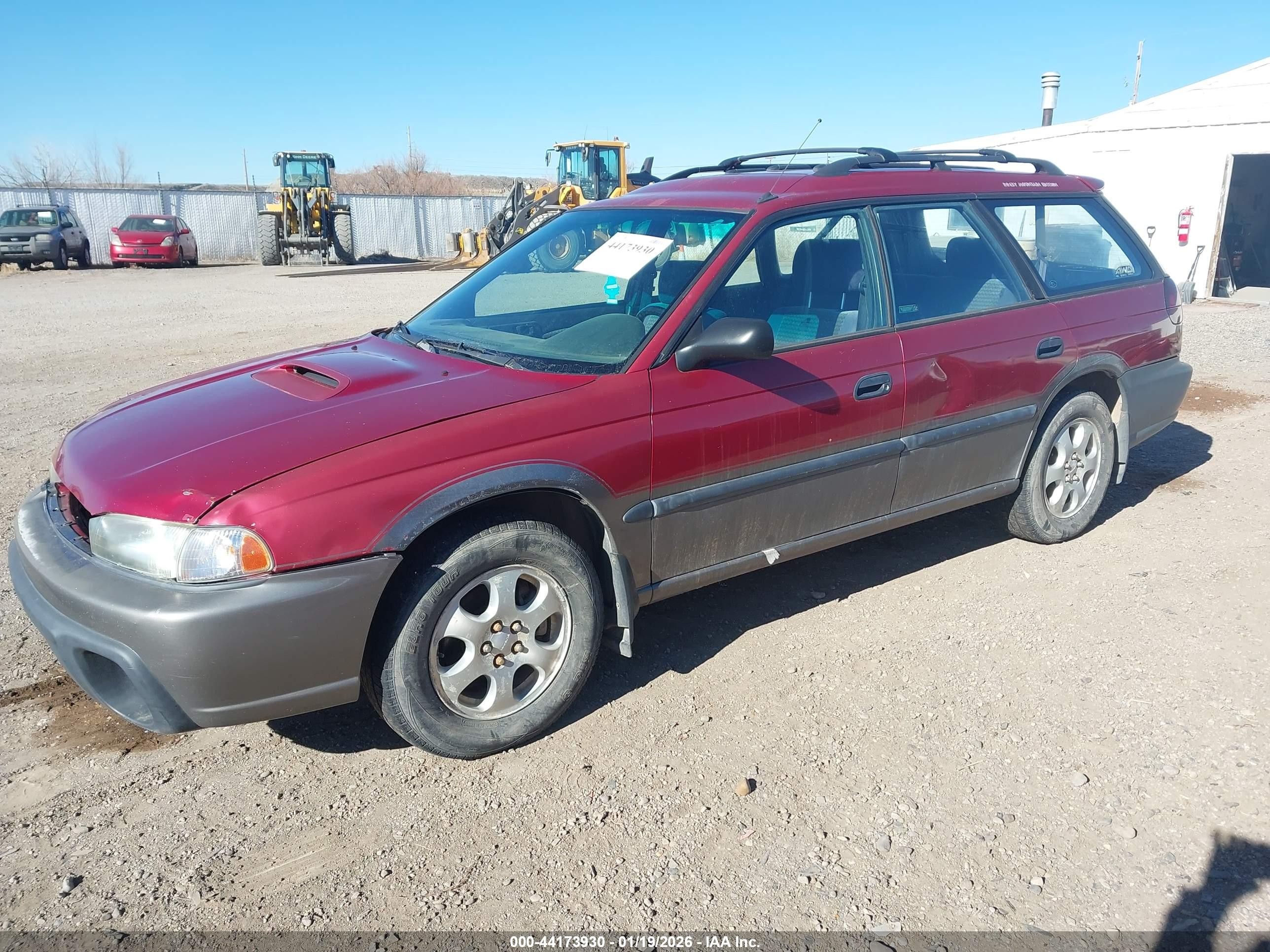 1998 Subaru Legacy Outback/outback Limited/outback Ltd 30th Ann Red vin: 4S3BG6855W7627185