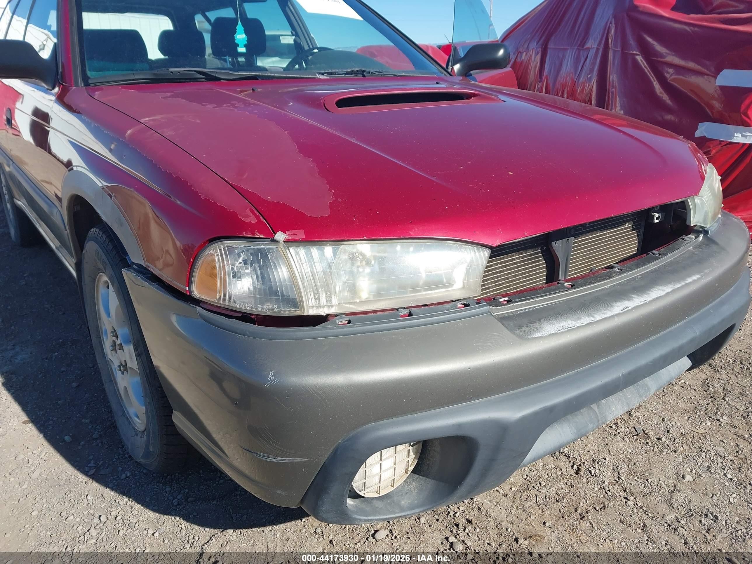 1998 Subaru Legacy Outback/outback Limited/outback Ltd 30th Ann Red vin: 4S3BG6855W7627185