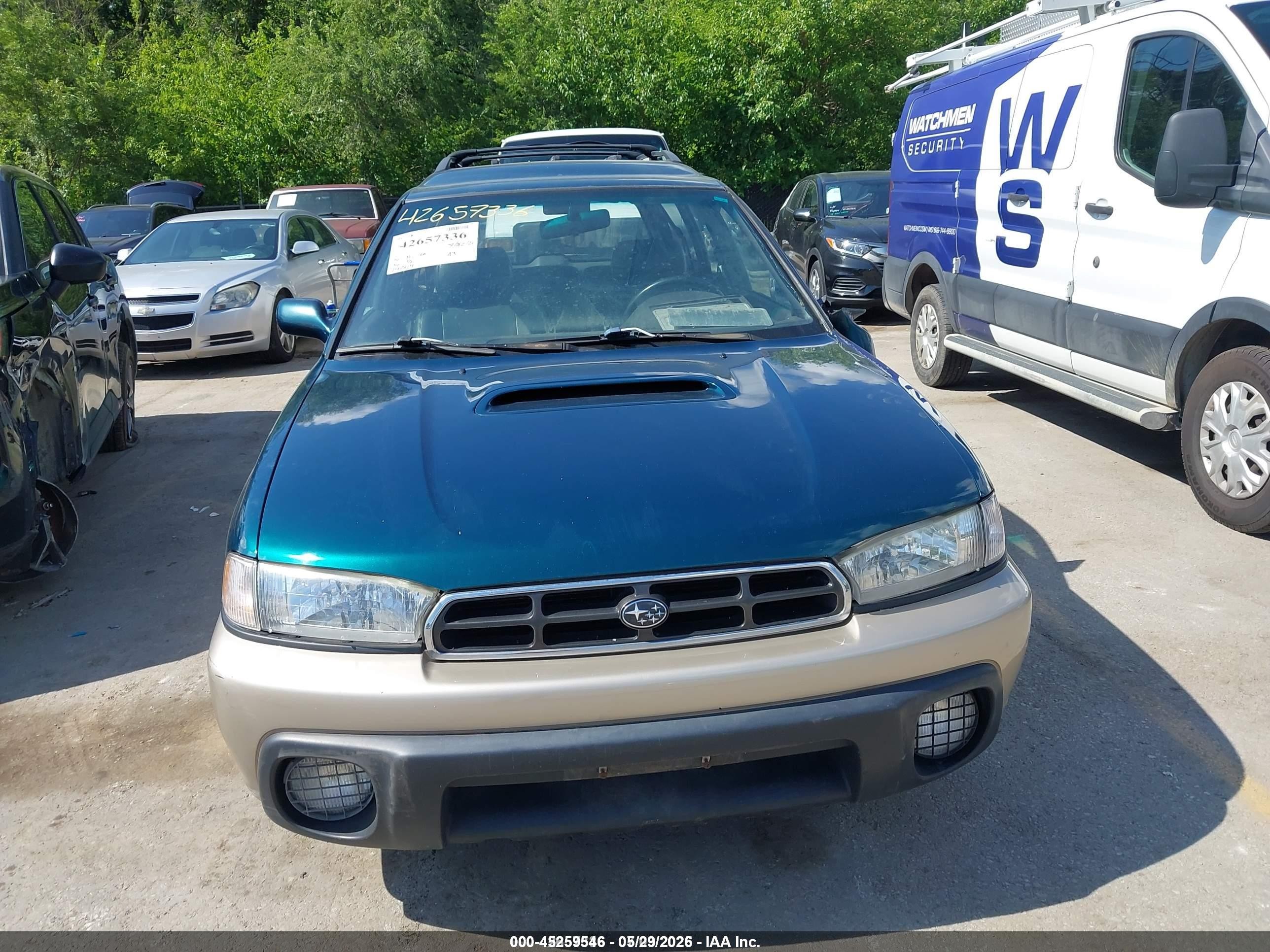 1999 Subaru Legacy 30th Ann. Outback Ltd./outback Зеленый vin: 4S3BG6855X7606399