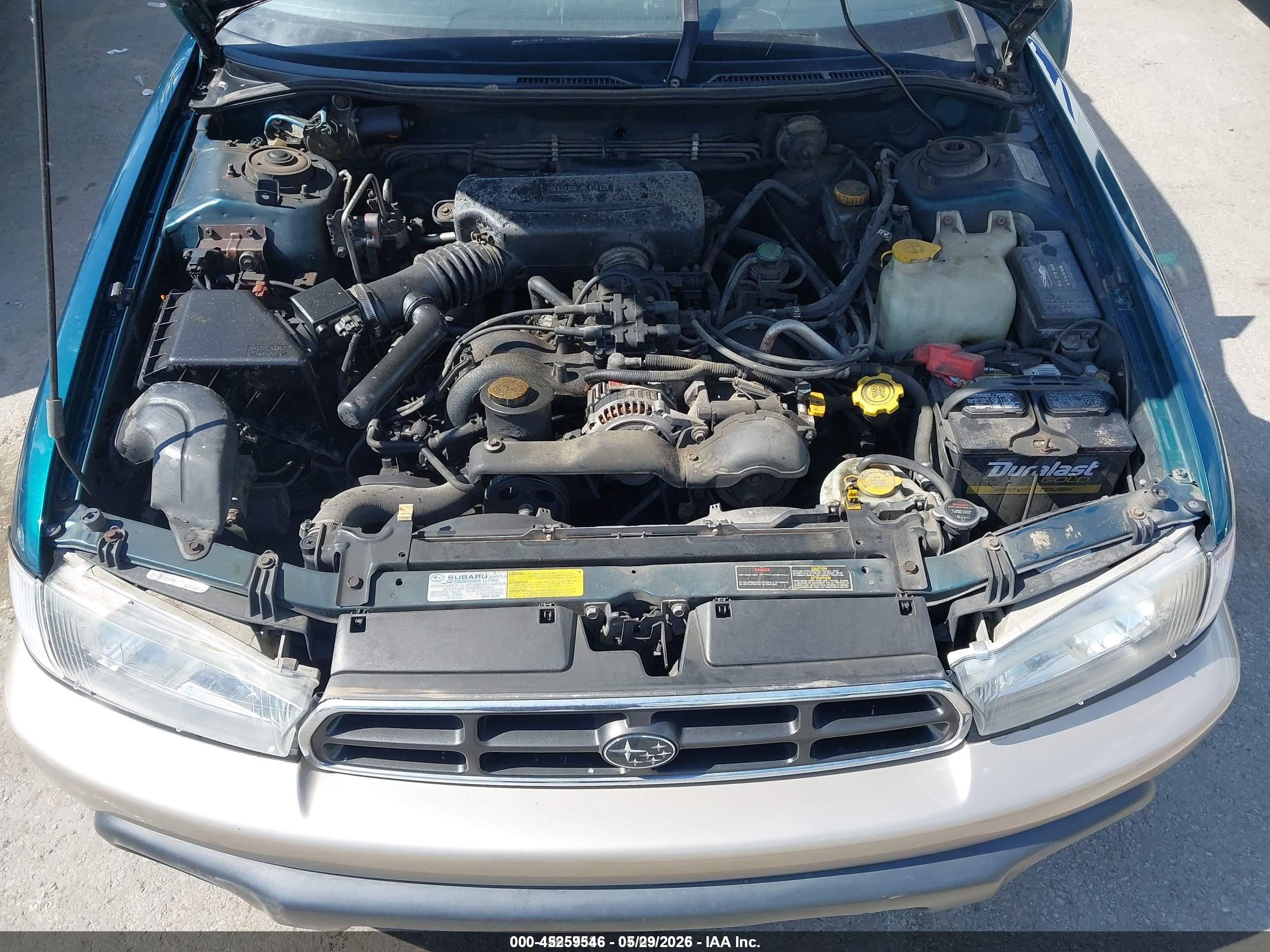 1999 Subaru Legacy 30th Ann. Outback Ltd./outback Зеленый vin: 4S3BG6855X7606399