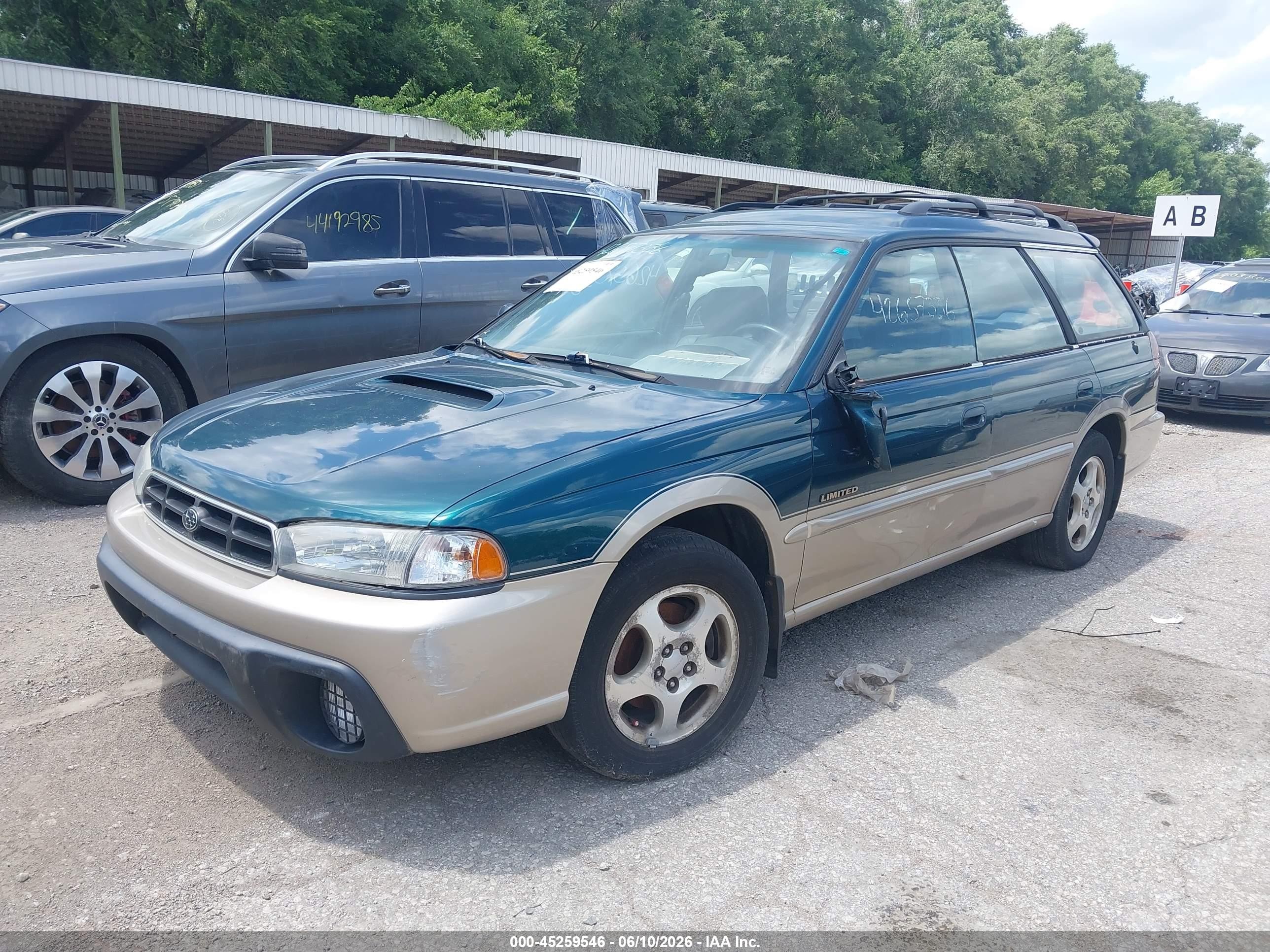 1999 Subaru Legacy 30th Ann. Outback Ltd./outback Зеленый vin: 4S3BG6855X7606399