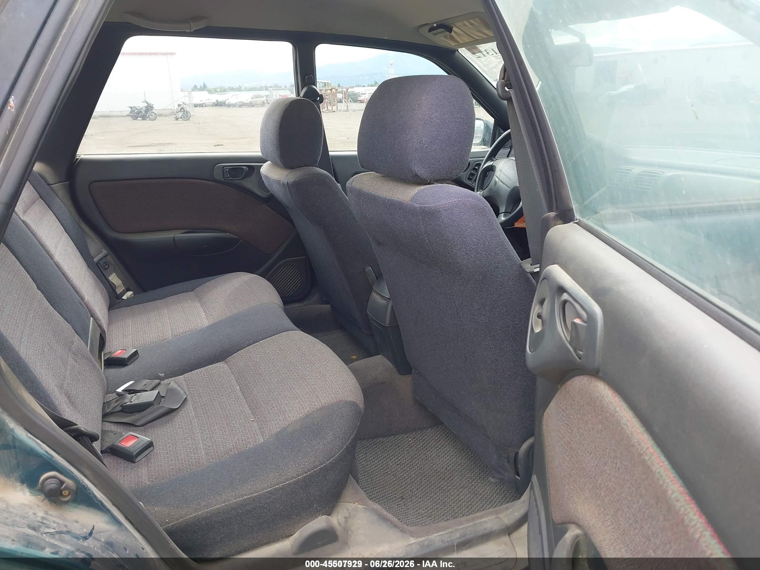 1996 Subaru Legacy Outback Green vin: 4S3BG6856T7971250