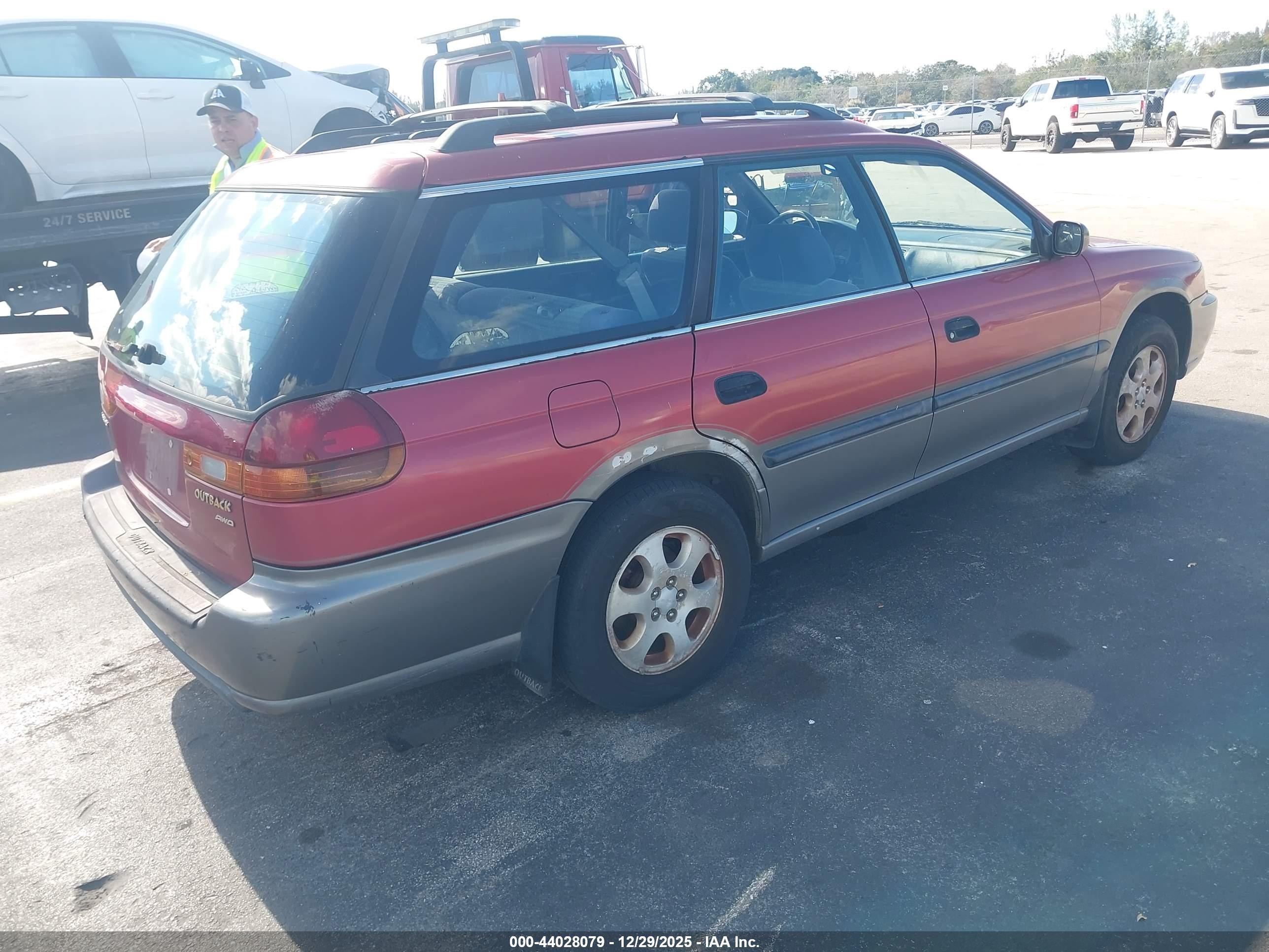 1998 Subaru Legacy Outback/outback Limited/outback Ltd 30th Ann Red vin: 4S3BG6856W7653522