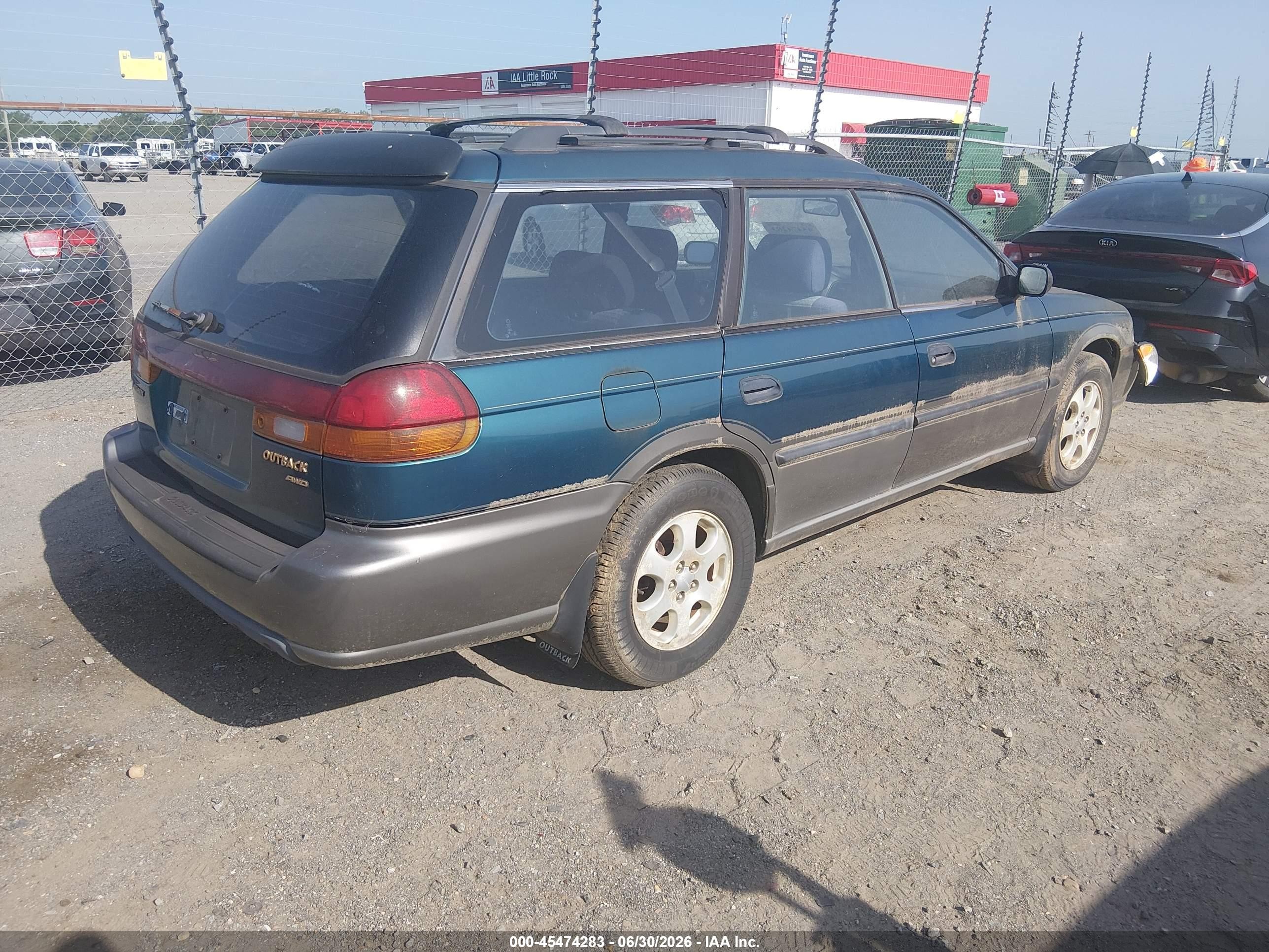 1999 Subaru Legacy 30th Ann. Outback Ltd./outback Green vin: 4S3BG6856X6601265
